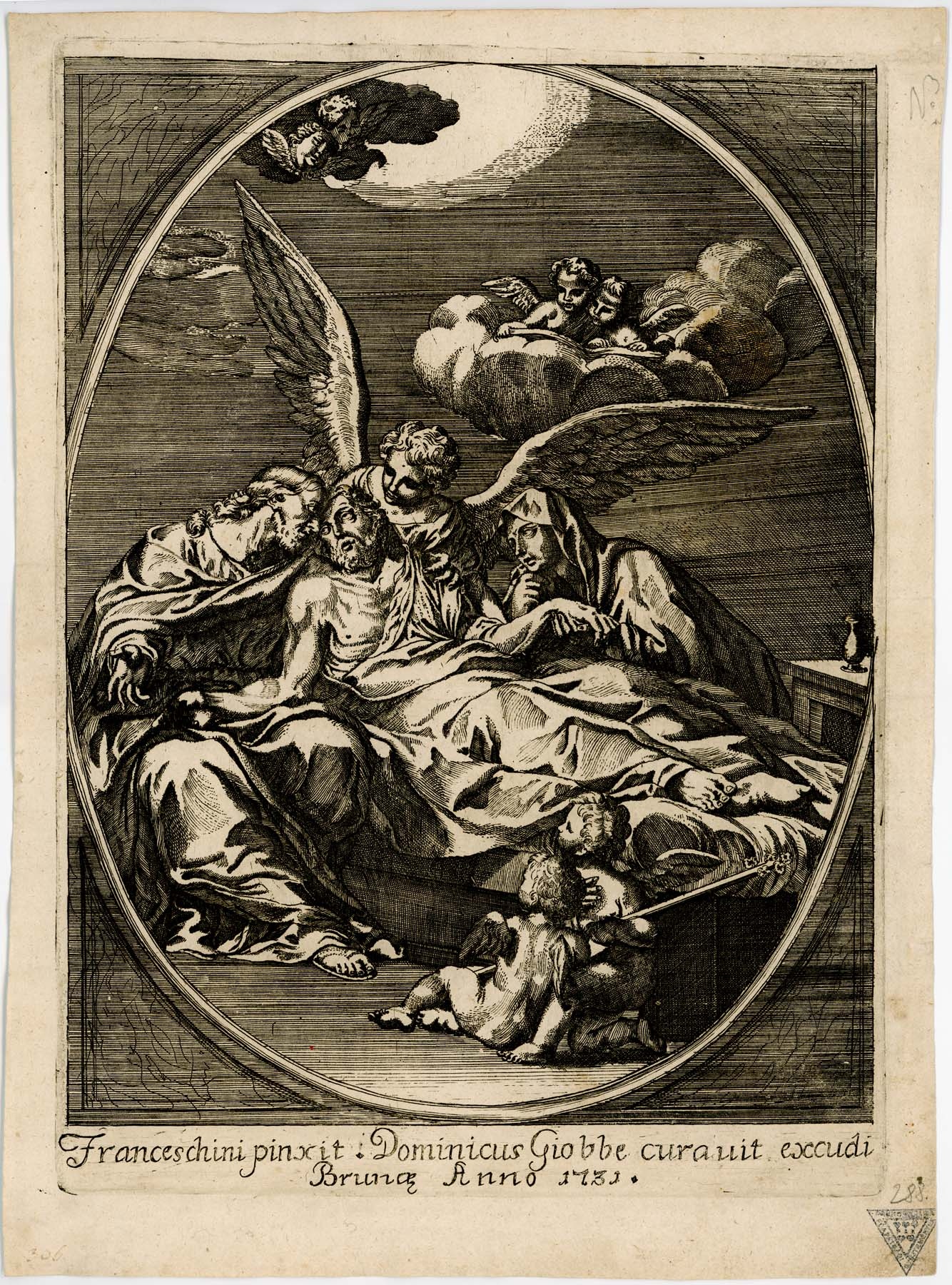 Krisztus sírbatétele 1731 (Pannonhalma Főapátsági Múzeum CC BY-NC-SA)