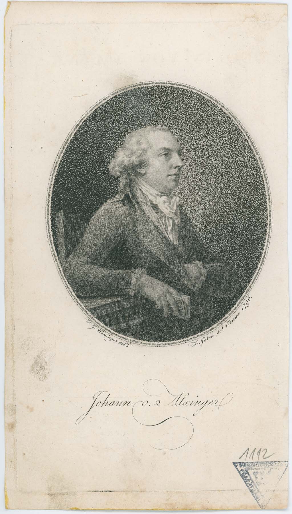 Johann von Alxinger 1796 (Pannonhalma Főapátsági Múzeum CC BY-NC-SA)