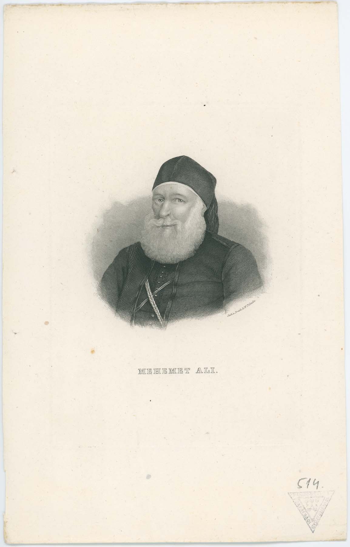 Mehemet Ali portréja (Pannonhalma Főapátsági Múzeum CC BY-NC-SA)