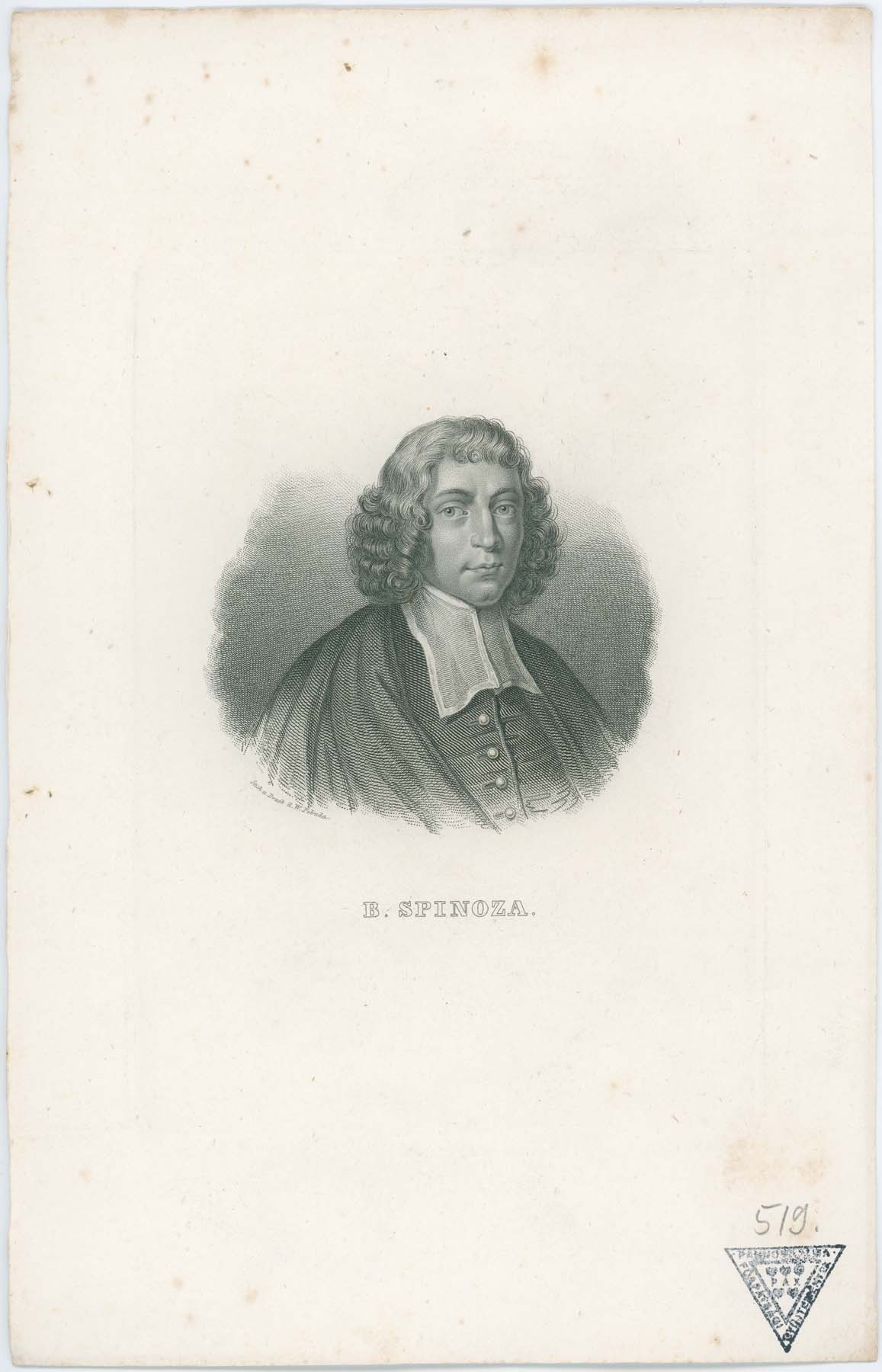 B.Spinoza portréja (Pannonhalma Főapátsági Múzeum CC BY-NC-SA)