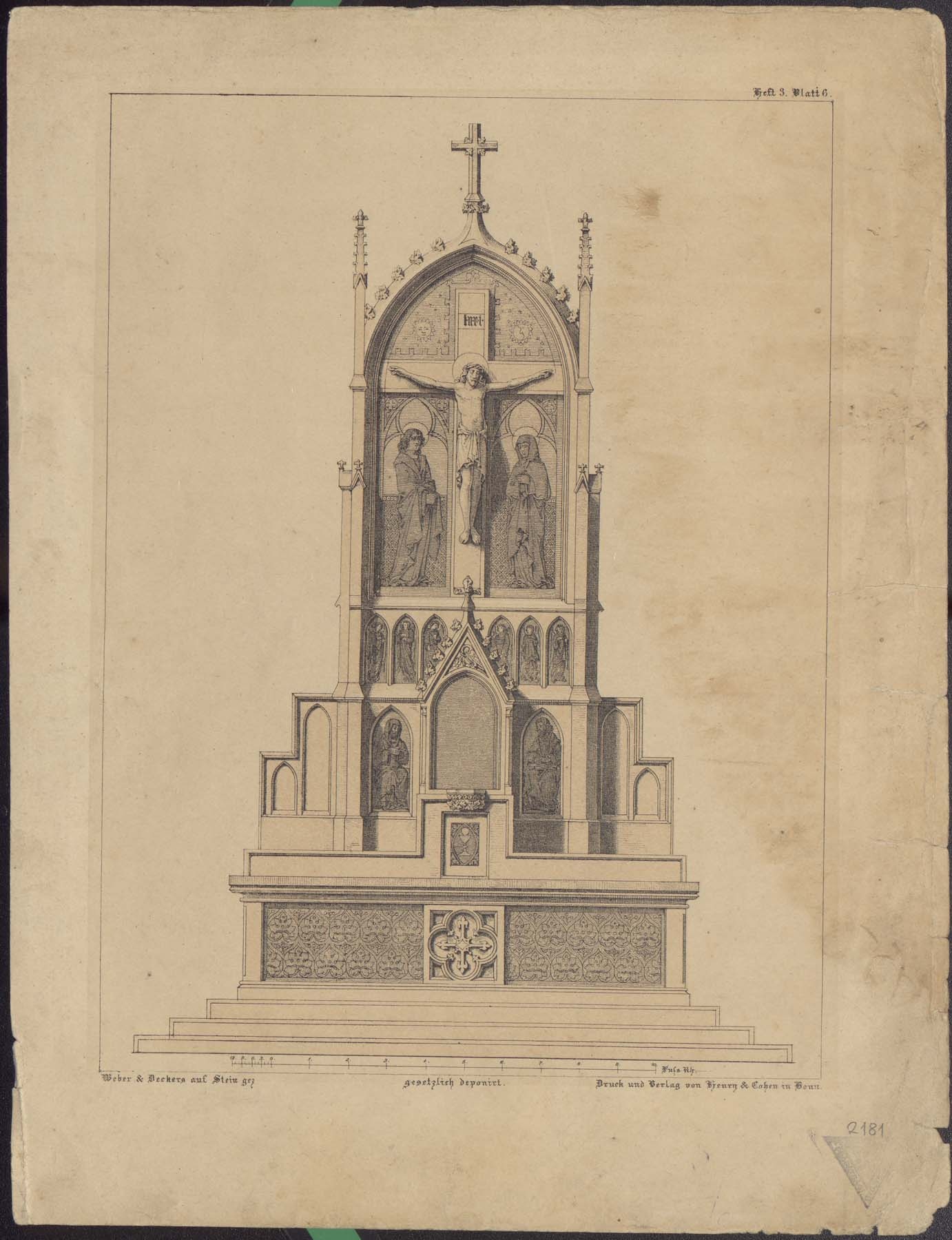 Neogót oltár (Pannonhalma Főapátsági Múzeum CC BY-NC-SA)
