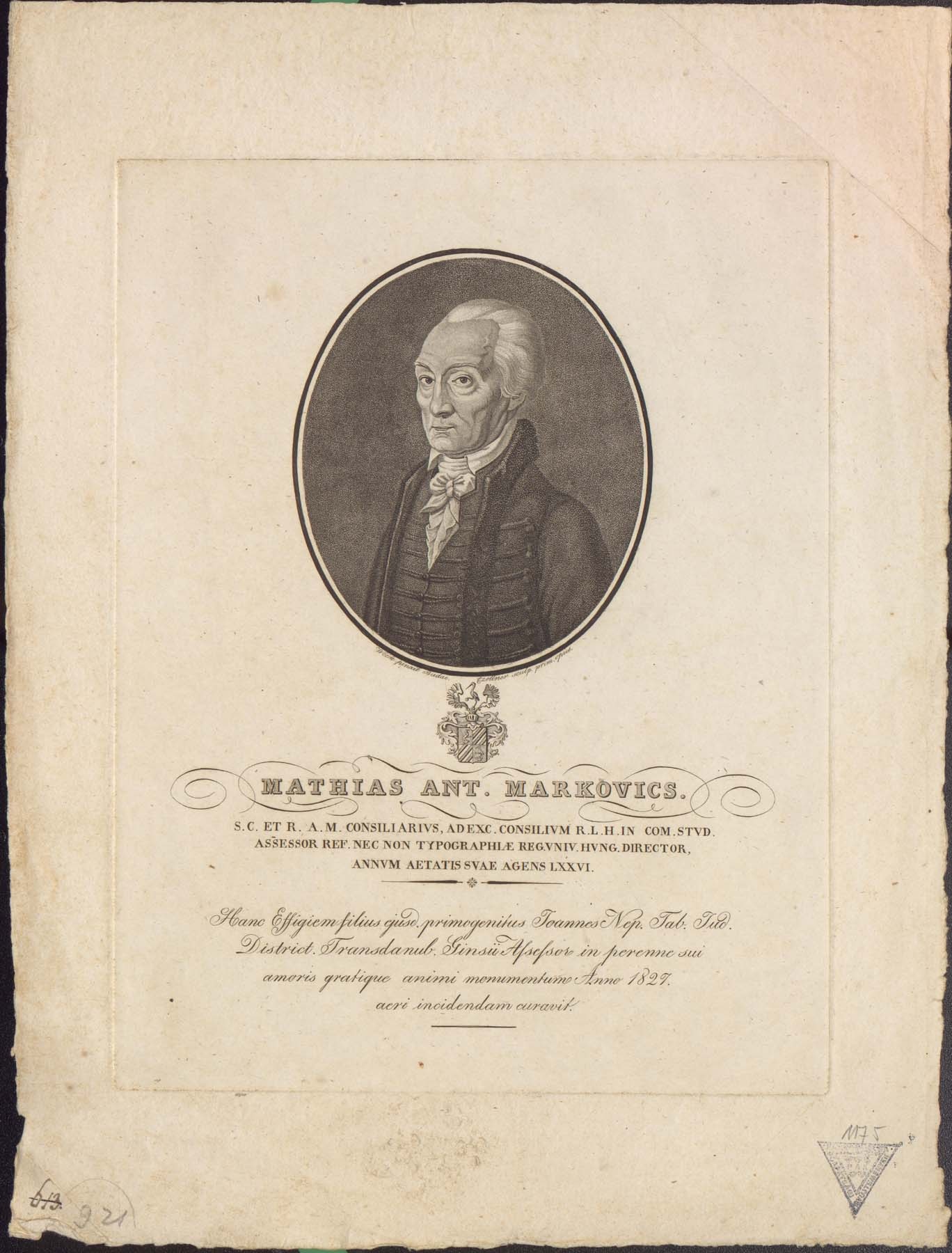 Mathias Ant. Markovics 1751-1832 (Pannonhalma Főapátsági Múzeum CC BY-NC-SA)