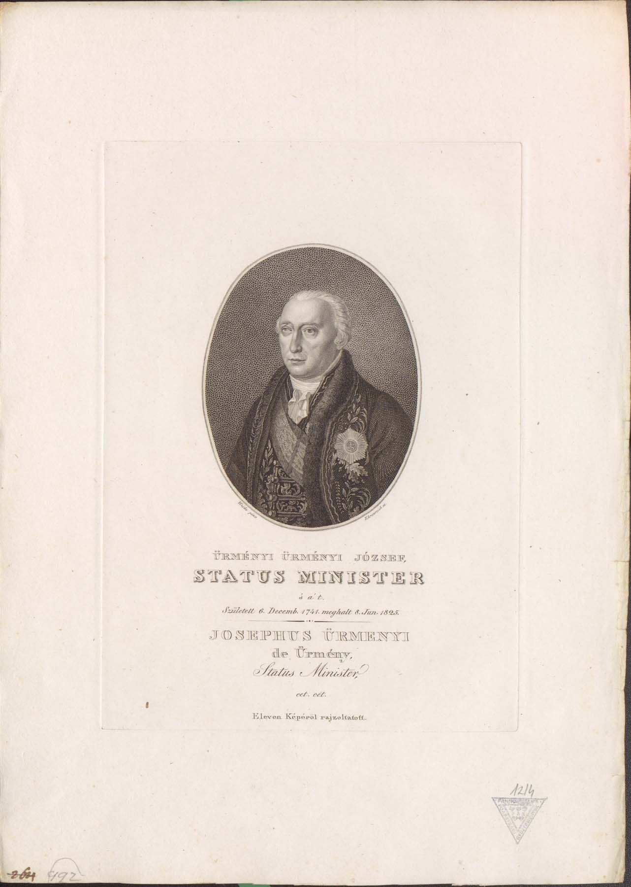 Ürményi József 1741-1825 (Pannonhalma Főapátsági Múzeum CC BY-NC-SA)