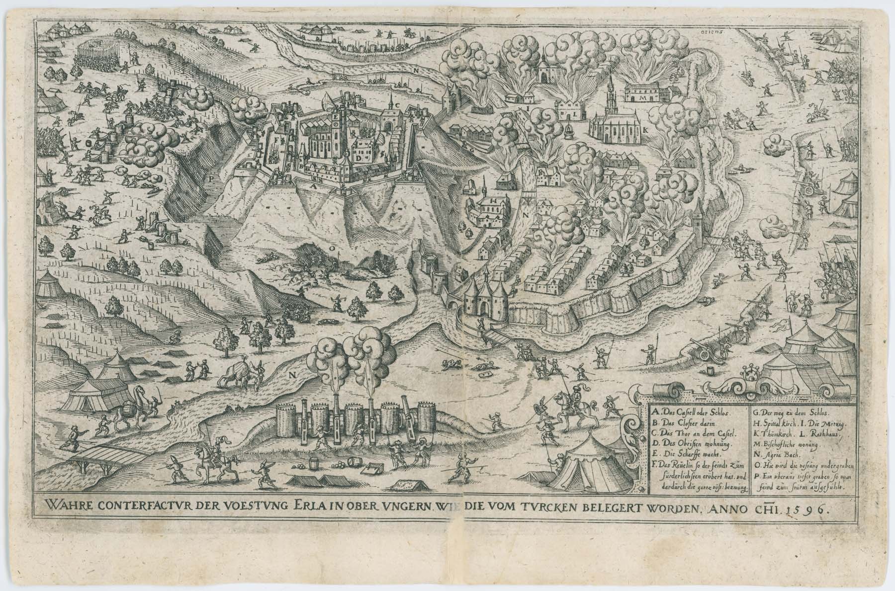 Eger ostroma, 1596 (Pannonhalma Főapátsági Múzeum CC BY-NC-SA)