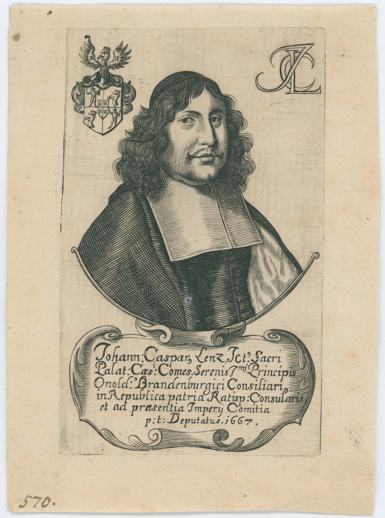 Johannes Casparus Lenz, 1667 (Pannonhalma Főapátsági Múzeum CC BY-NC-SA)