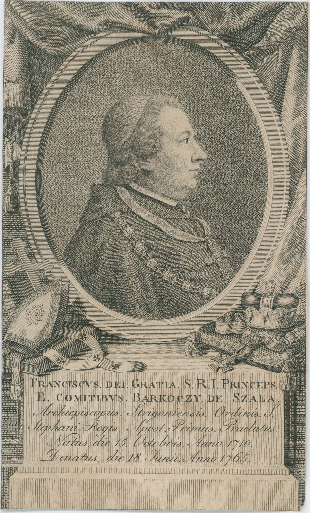 Barkóczy Ferenc esztergomi érsek 1710-1765 (Pannonhalma Főapátsági Múzeum CC BY-NC-SA)