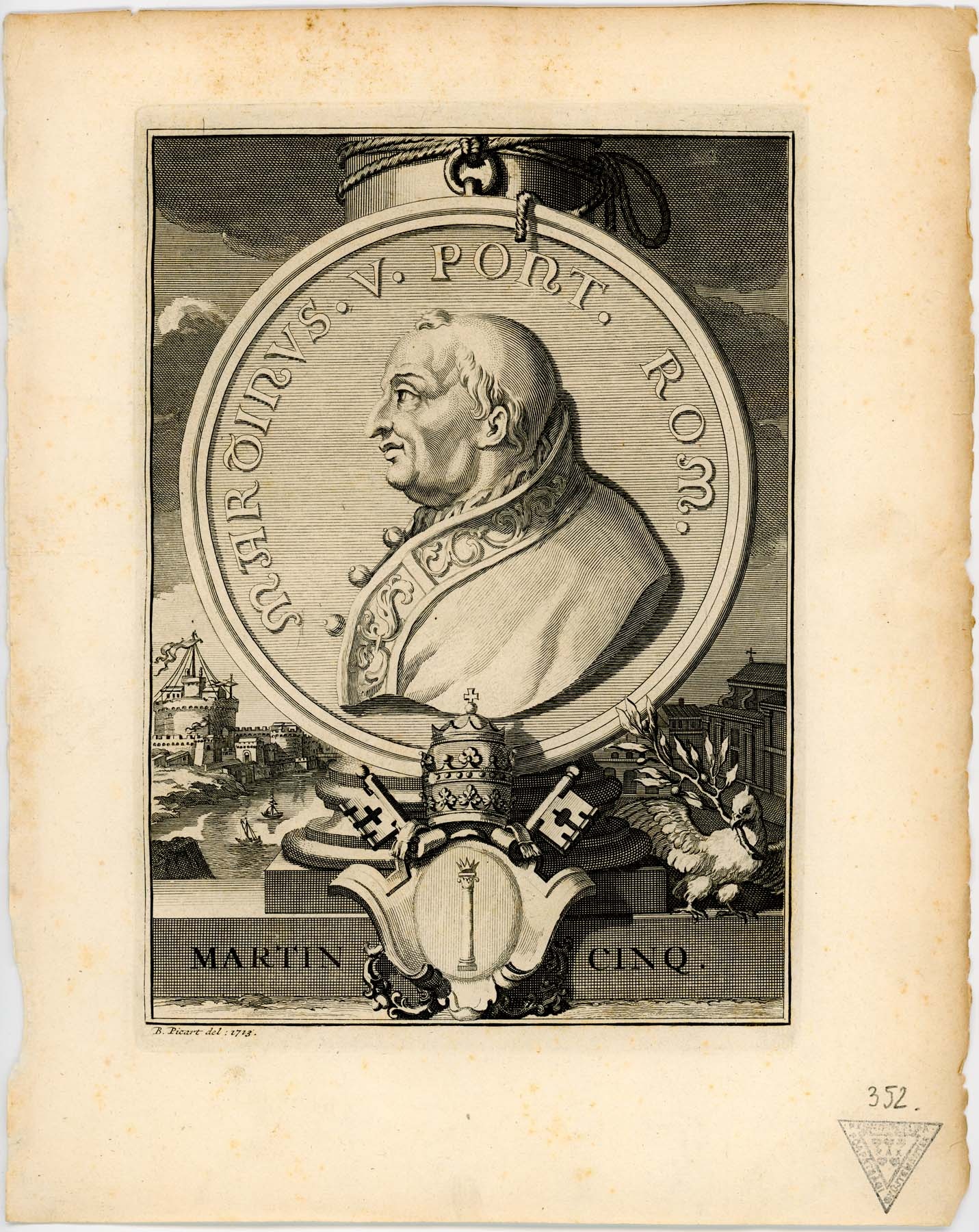 V.Márton pápa 1713 (Pannonhalma Főapátsági Múzeum CC BY-NC-SA)