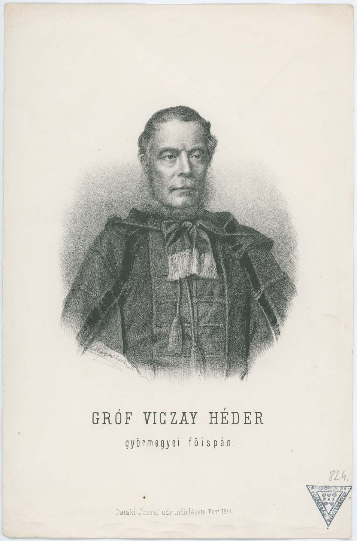 Gr. Viczay Héder 1807-1873 (Pannonhalma Főapátsági Múzeum CC BY-NC-SA)