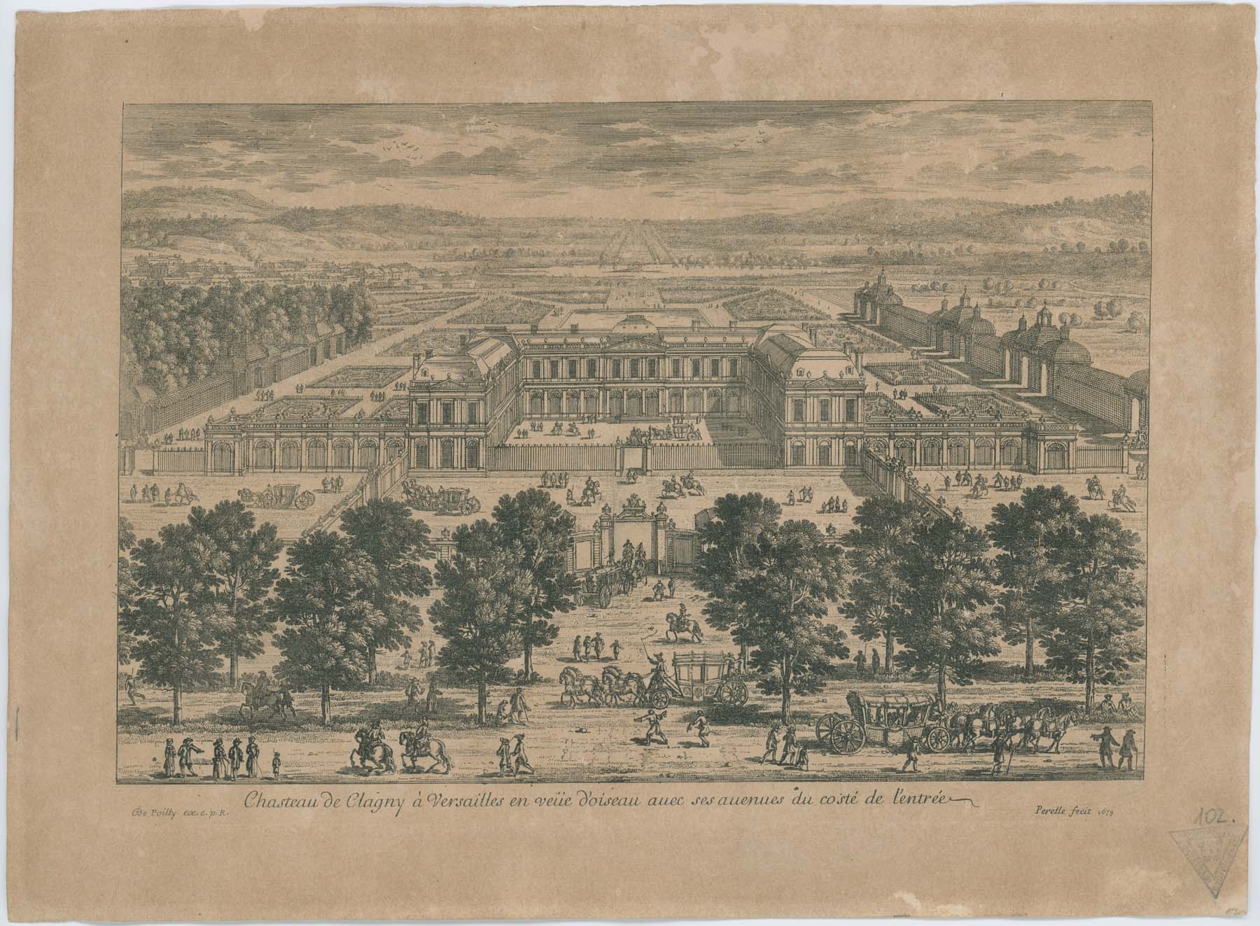 Versailles, Clagny palota, 1679 (Pannonhalma Főapátsági Múzeum CC BY-NC-SA)