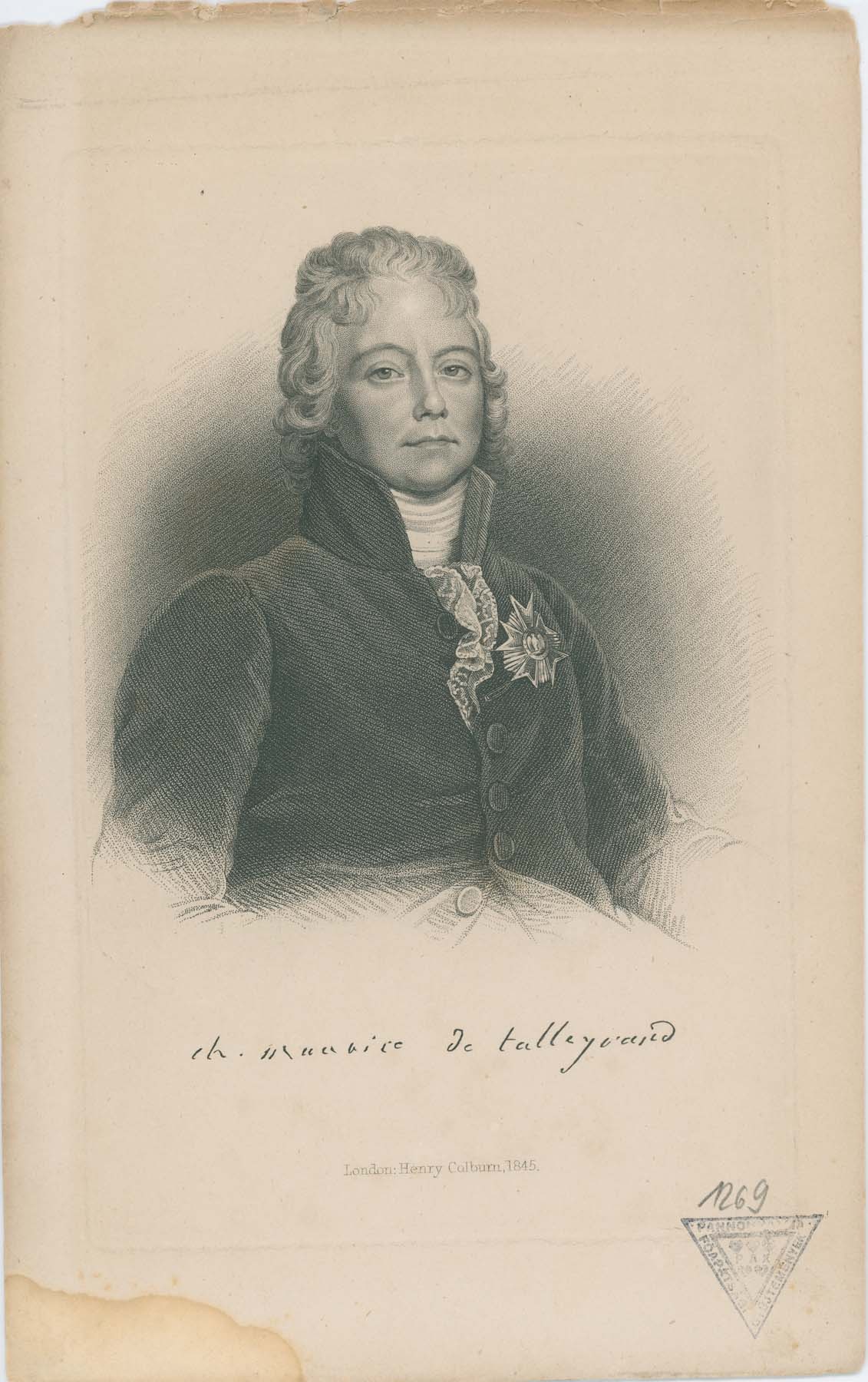 Talleyrand 1845 (Pannonhalma Főapátsági Múzeum CC BY-NC-SA)