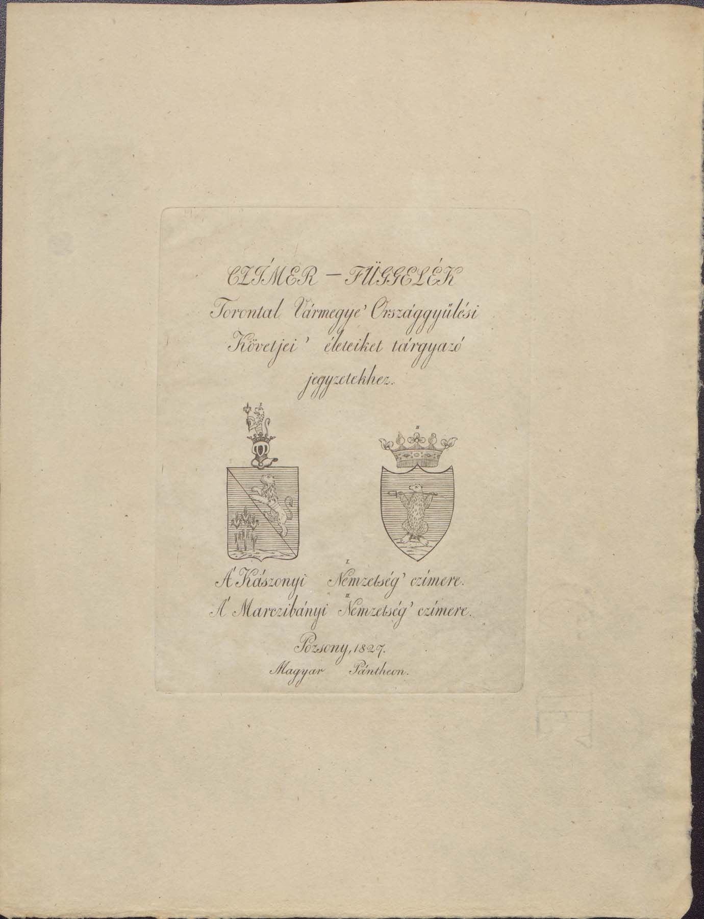 Kászonyi / Marczibányi nemzetség címere (Pannonhalma Főapátsági Múzeum CC BY-NC-SA)