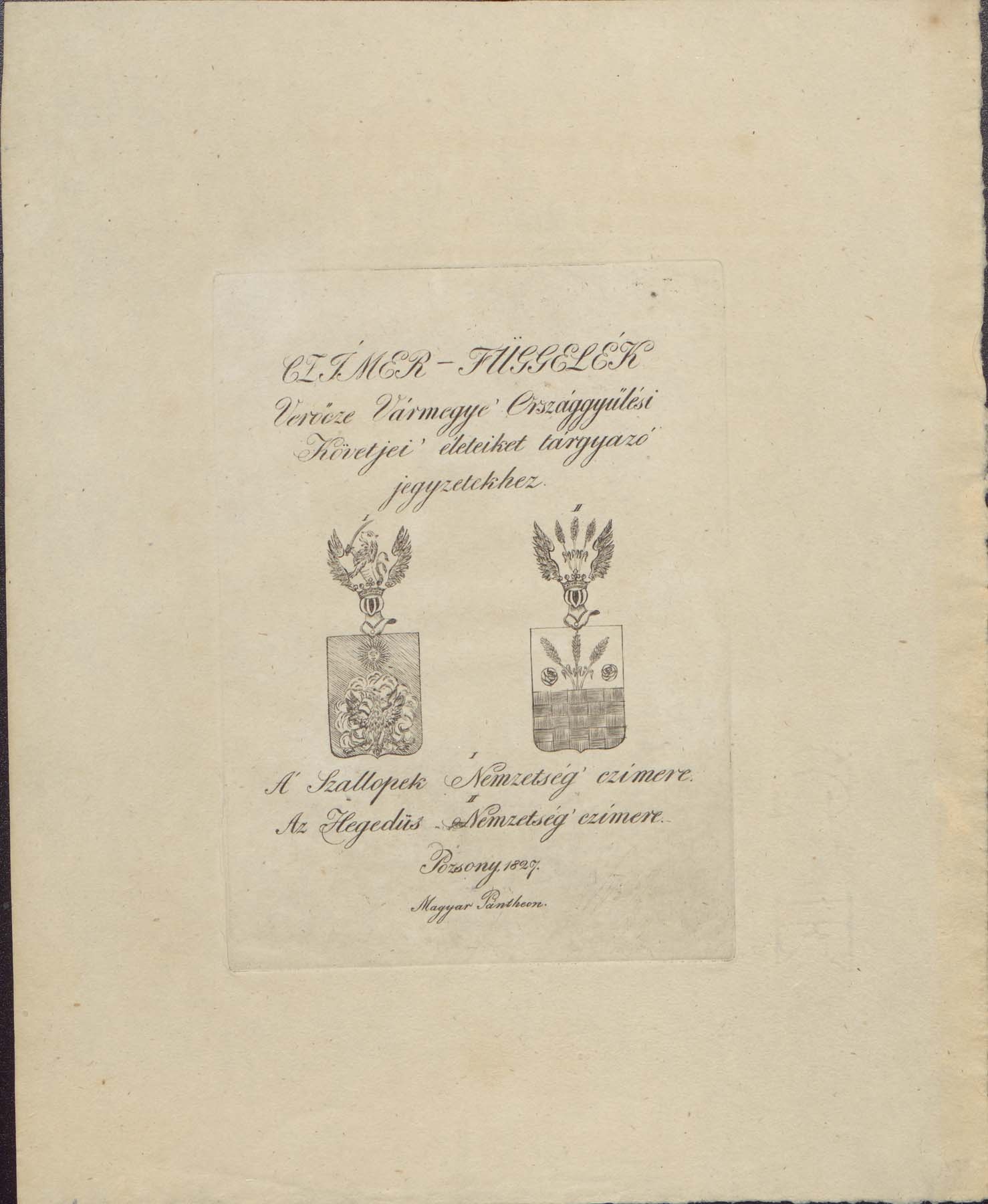 Sztallopek / Hegedüs nemzetség címere (Pannonhalma Főapátsági Múzeum CC BY-NC-SA)