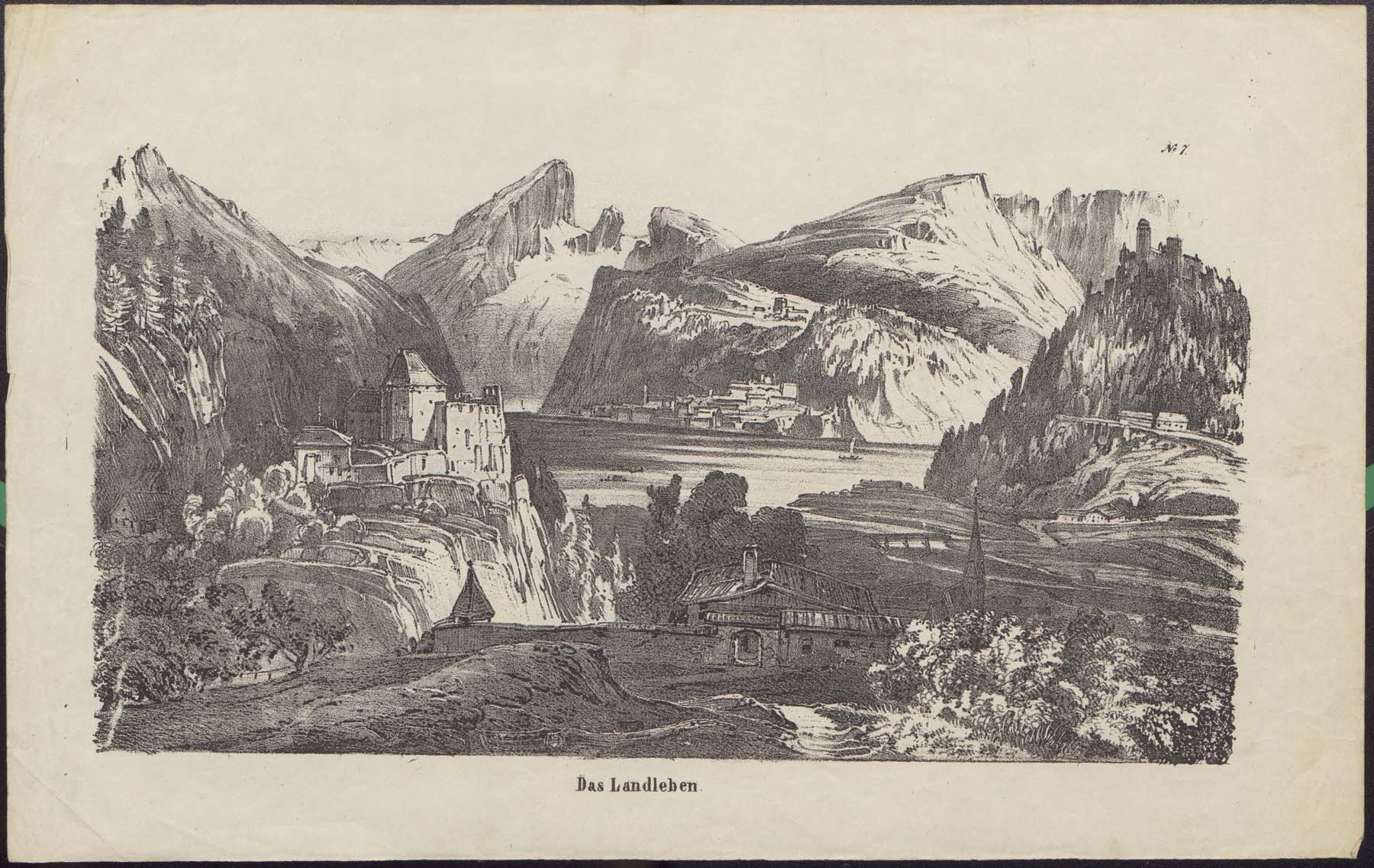 Alpesi táj (Pannonhalma Főapátsági Múzeum CC BY-NC-SA)