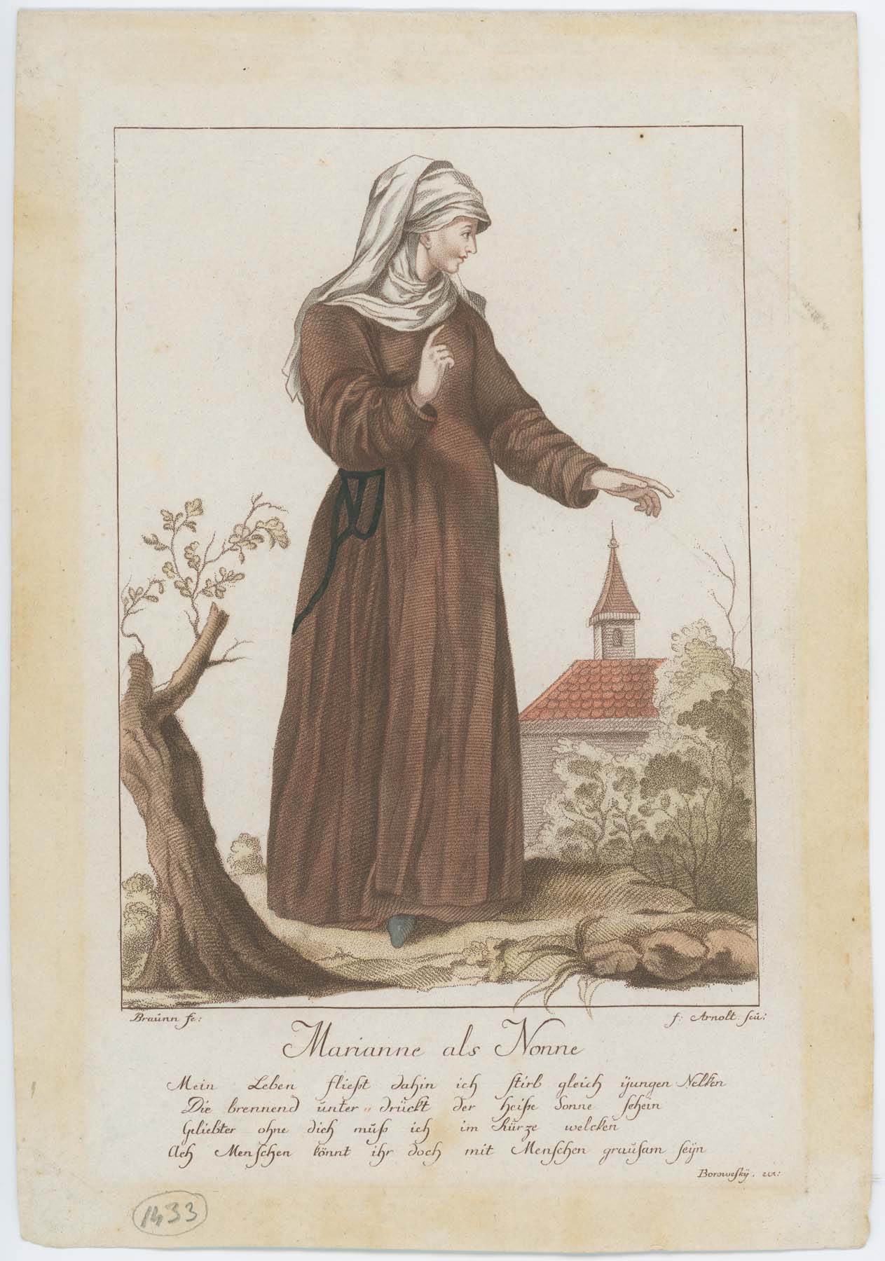 Marianne mint apáca (Pannonhalma Főapátsági Múzeum CC BY-NC-SA)