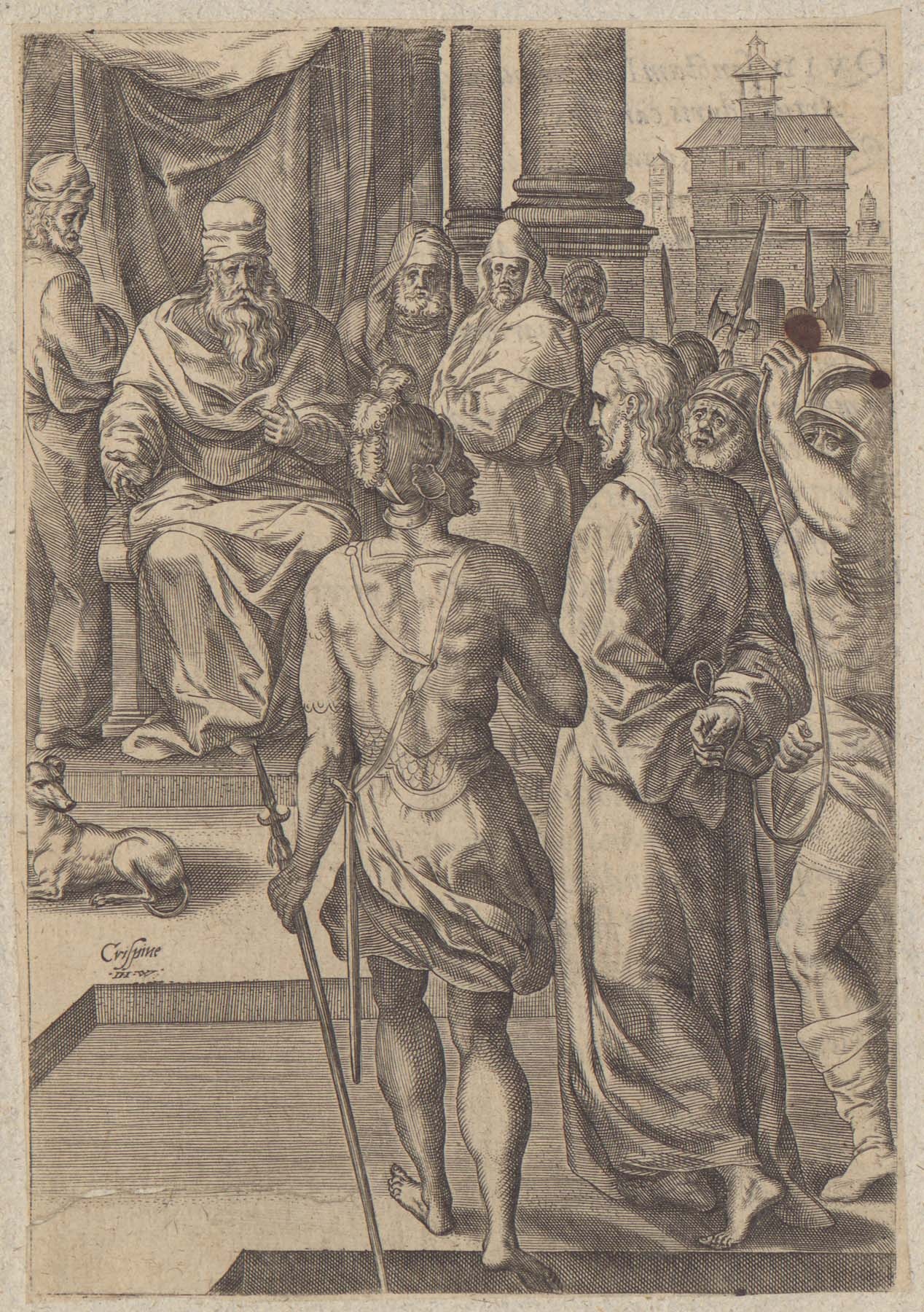 Krisztus Pilátus előtt 1583 (Pannonhalma Főapátsági Múzeum CC BY-NC-SA)