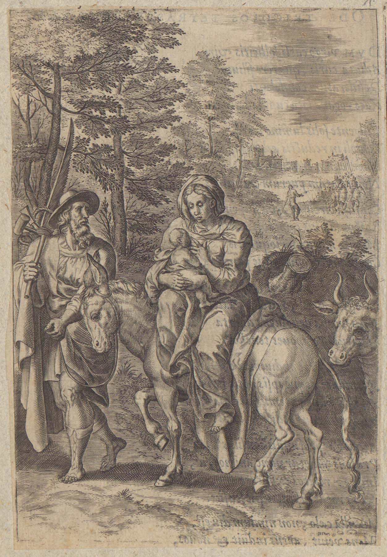 A szent család menekülése 1583 (Pannonhalma Főapátsági Múzeum CC BY-NC-SA)