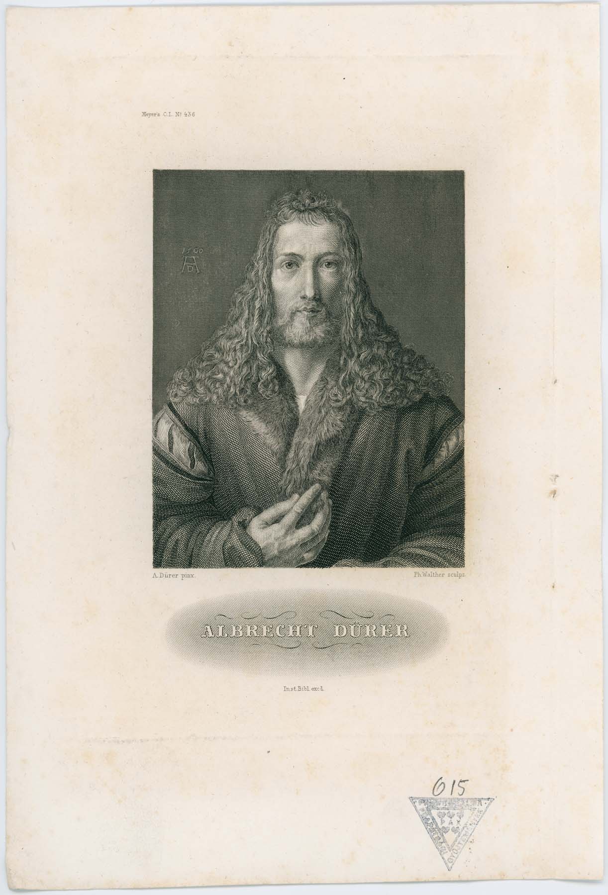Albrecht Dürer portréja (Pannonhalma Főapátsági Múzeum CC BY-NC-SA)