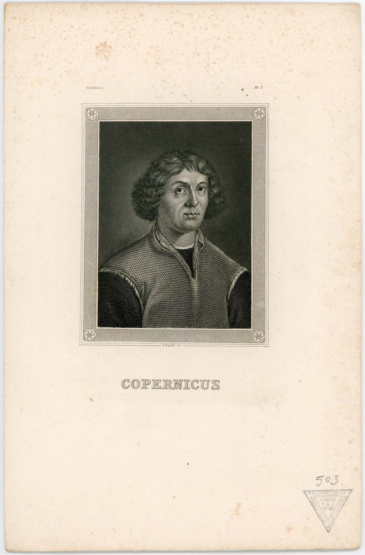 Copernicus portréja (Pannonhalma Főapátsági Múzeum CC BY-NC-SA)