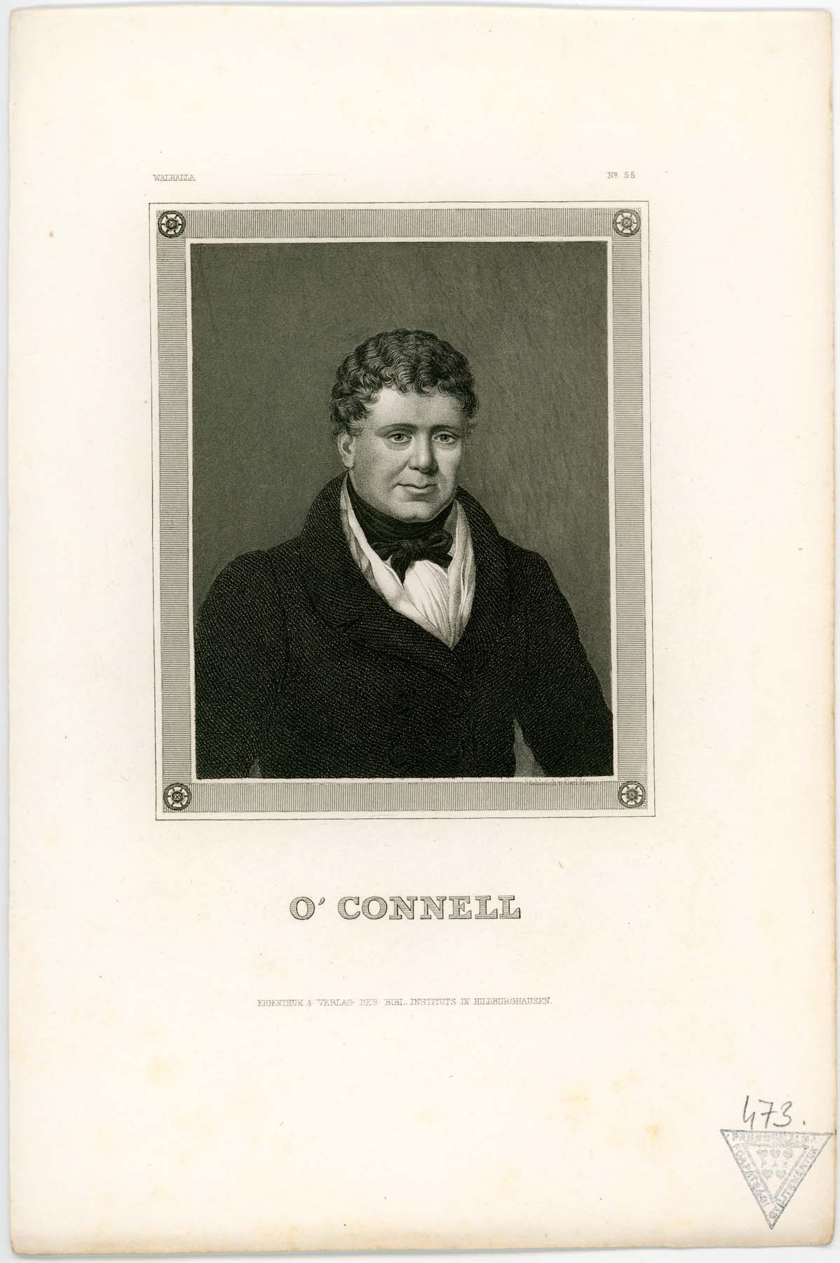 O`Connell portréja (Pannonhalma Főapátsági Múzeum CC BY-NC-SA)