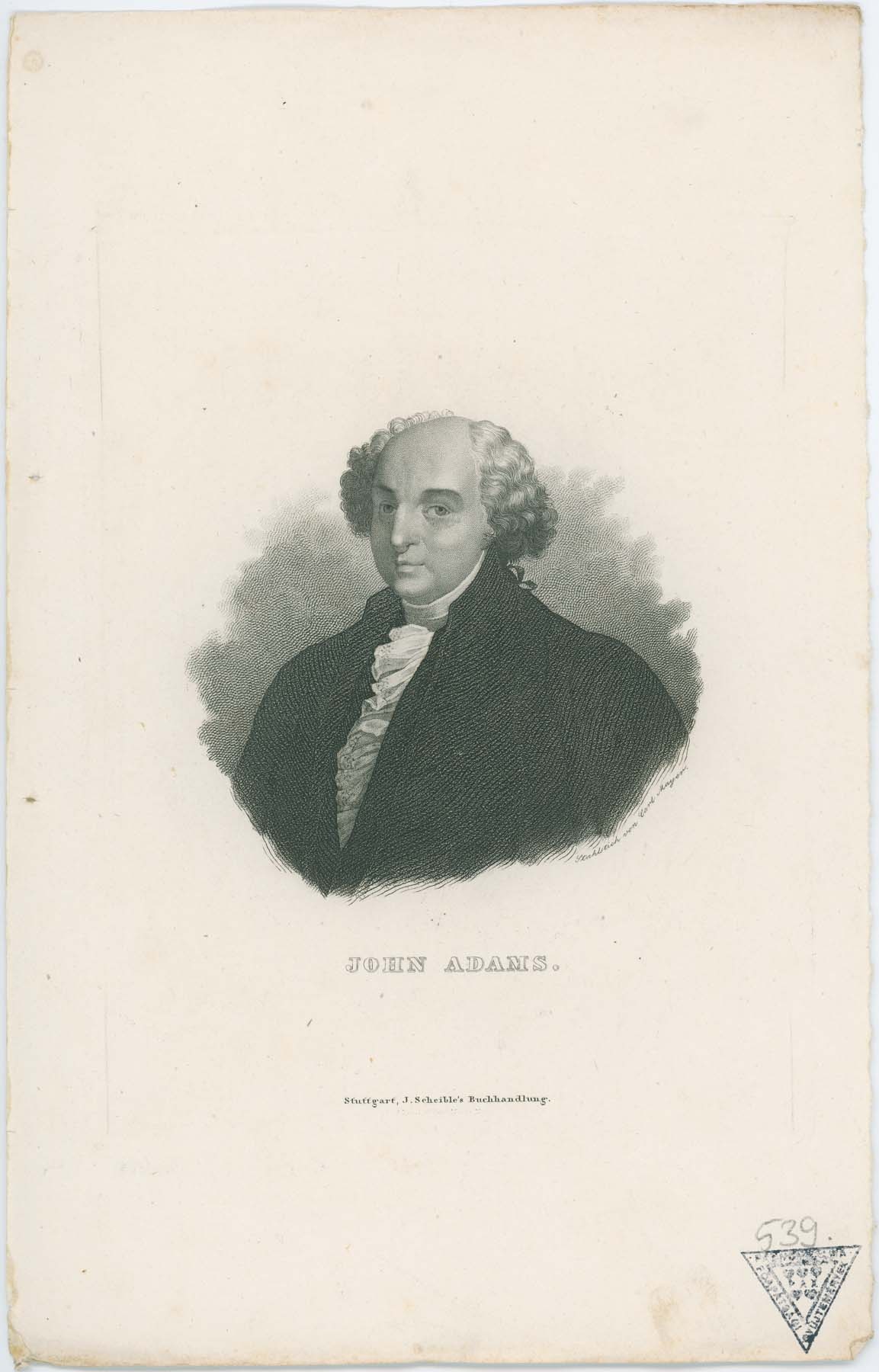 John Adams portréja (Pannonhalma Főapátsági Múzeum CC BY-NC-SA)