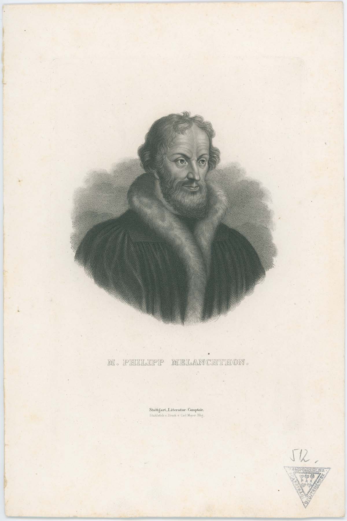 Philipp Melanchton portréja (Pannonhalma Főapátsági Múzeum CC BY-NC-SA)