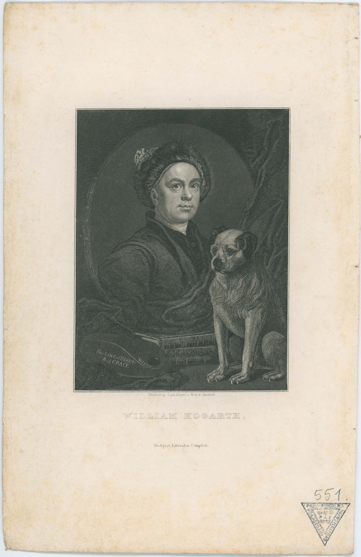 William Hogarth portréja (Pannonhalma Főapátsági Múzeum CC BY-NC-SA)