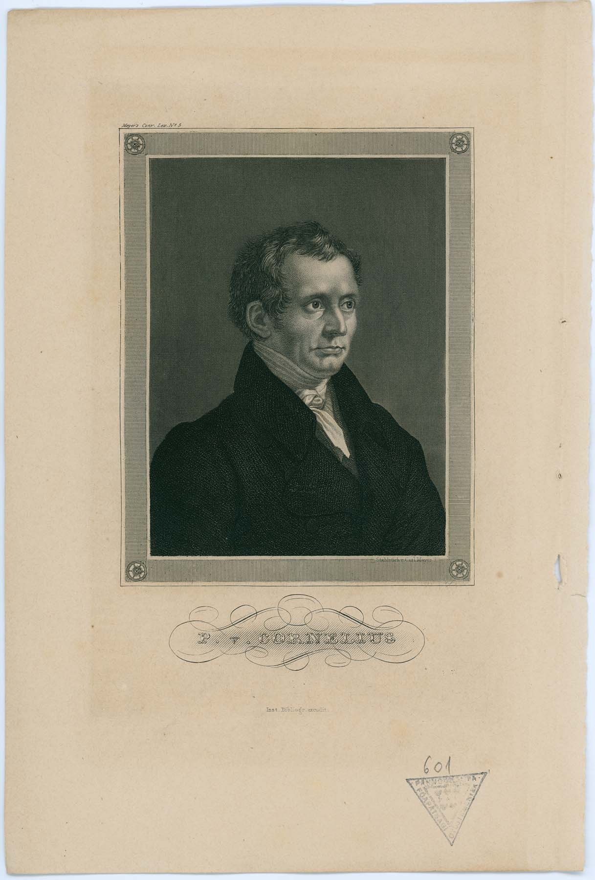 P.v.Cornelius portréja (Pannonhalma Főapátsági Múzeum CC BY-NC-SA)