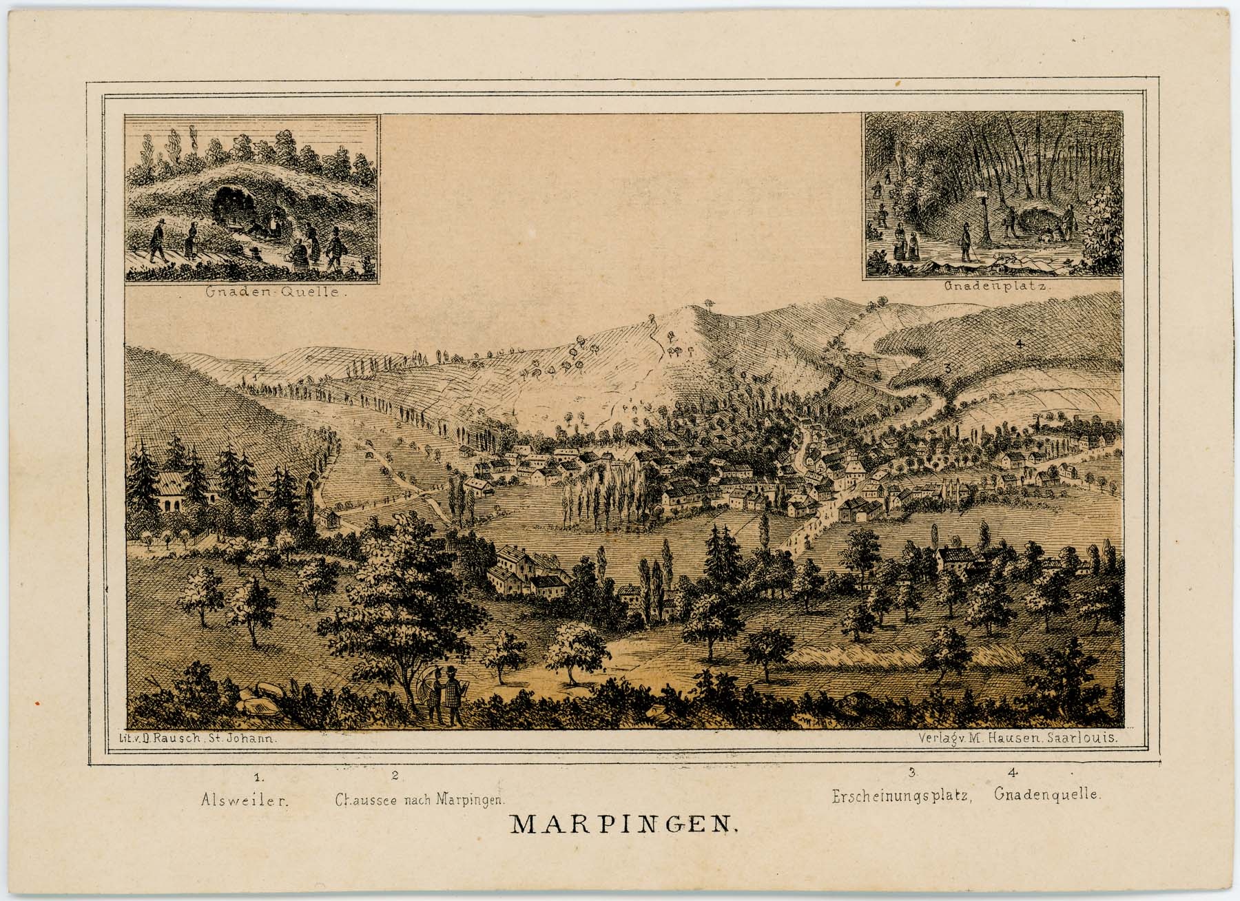 Marpingen látképe (Pannonhalma Főapátsági Múzeum CC BY-NC-SA)