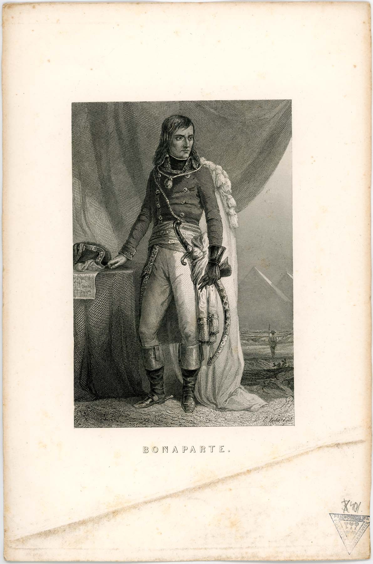Bonaparte Napoleon egész alakos portréja (Pannonhalma Főapátsági Múzeum CC BY-NC-SA)