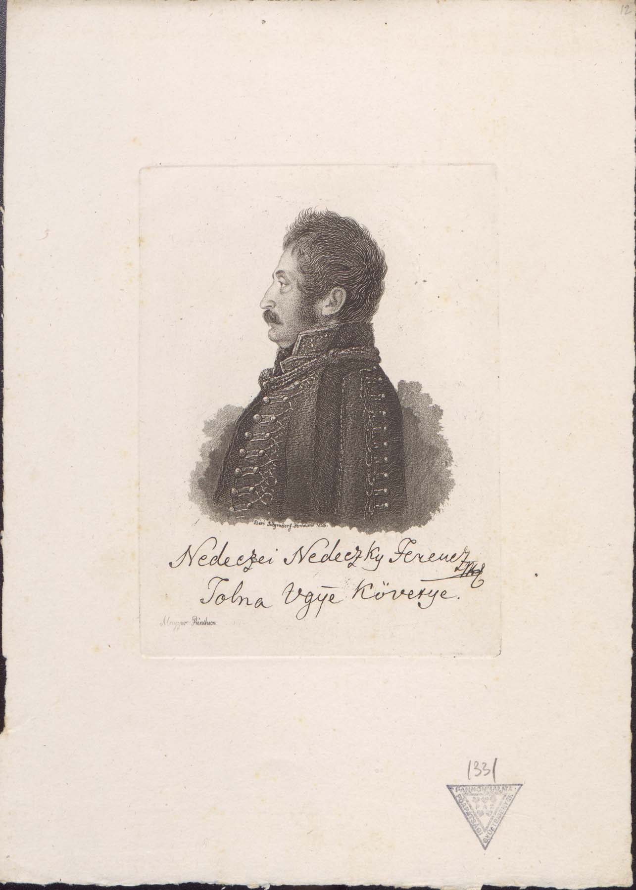 Nedeczky Ferenc tolnai követ 1767-1840 (Pannonhalma Főapátsági Múzeum CC BY-NC-SA)