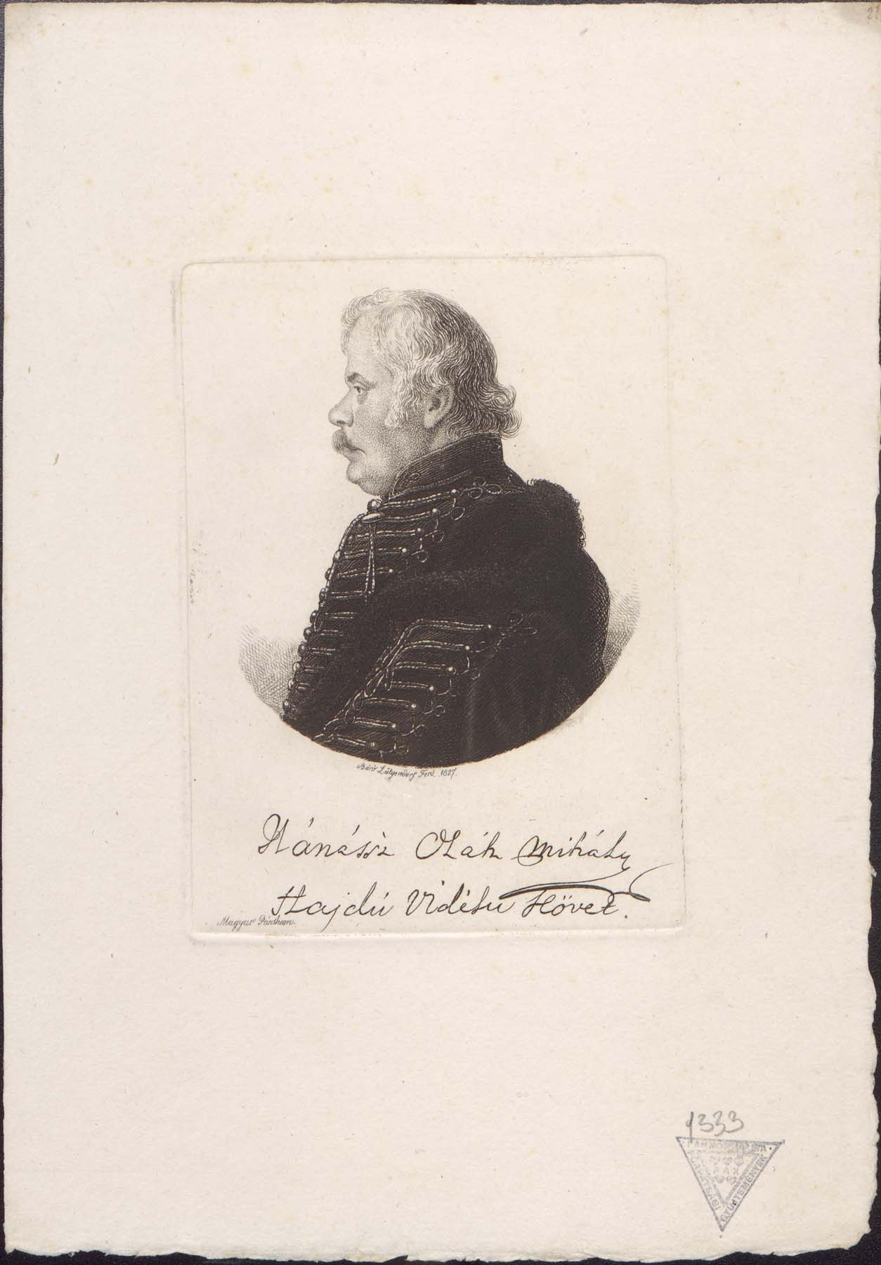 Oláh Mihály hajdusági követ 1760-1838 (Pannonhalma Főapátsági Múzeum CC BY-NC-SA)
