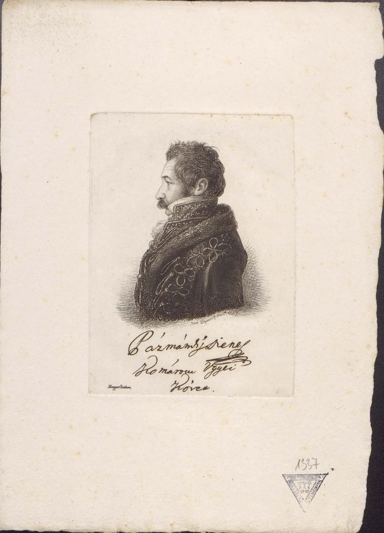 Pázmándi Dénes komáromi követ 1781-1854 (Pannonhalma Főapátsági Múzeum CC BY-NC-SA)