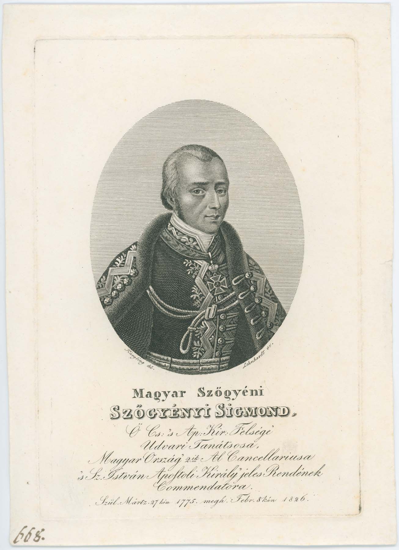 Magyar Szőgyéni Szőgyéni Zsigmond 1775-1836 (Pannonhalma Főapátsági Múzeum CC BY-NC-SA)