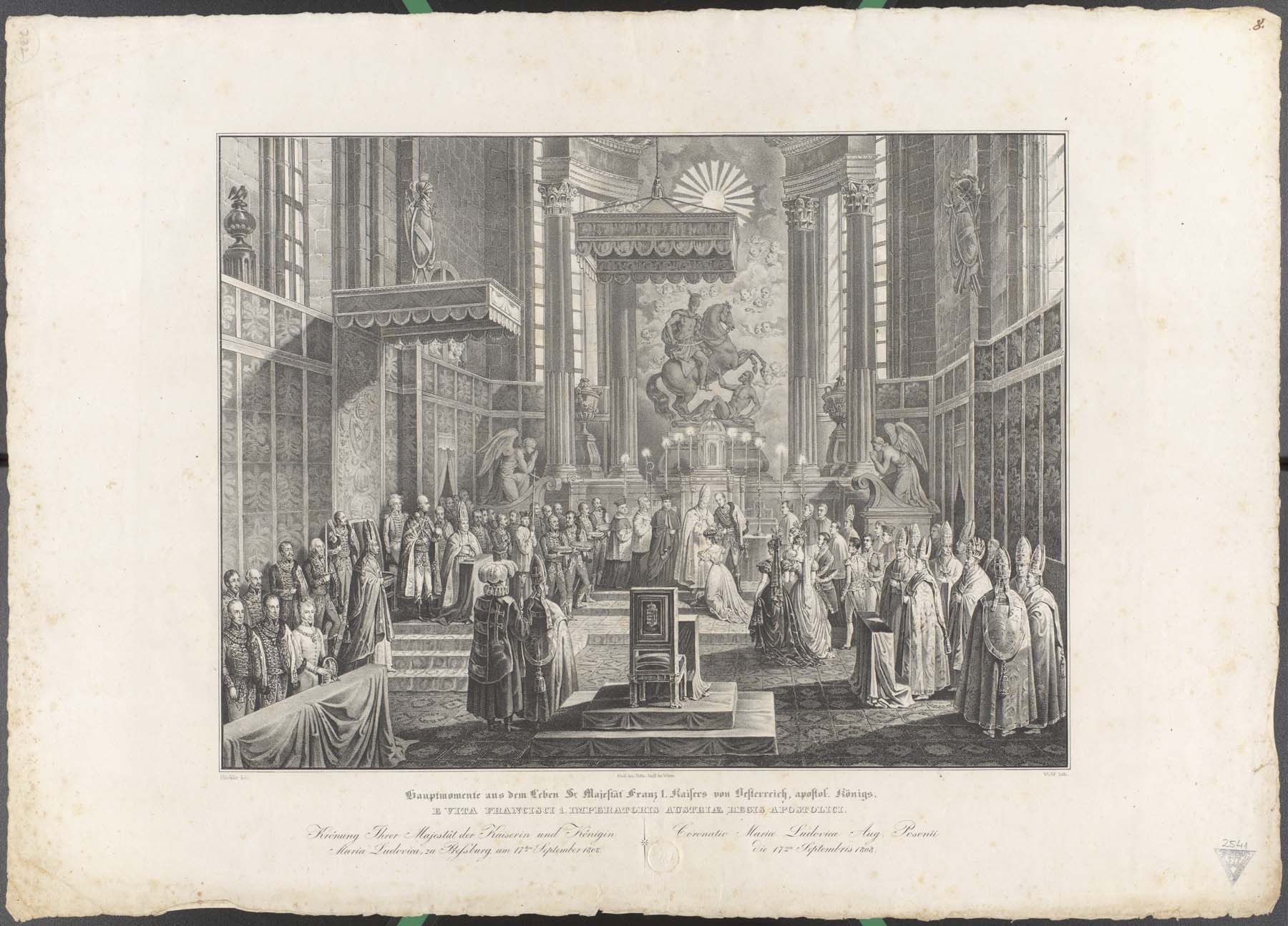 21 jelenet I. Ferenc császár életéből, 1808. szeptember 7. (Pannonhalma Főapátsági Múzeum CC BY-NC-SA)