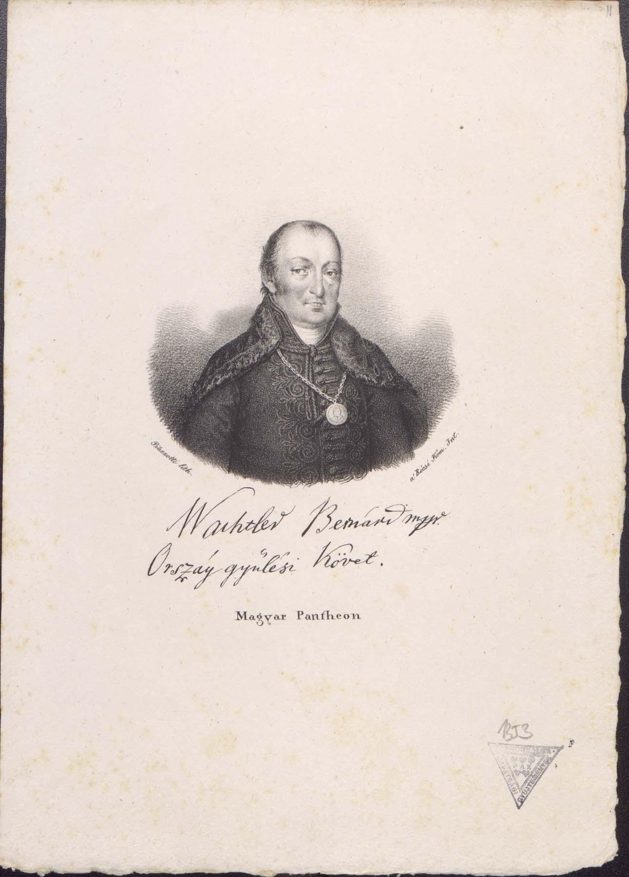 Wachtler Bernát 1766-1840 (Pannonhalma Főapátsági Múzeum CC BY-NC-SA)