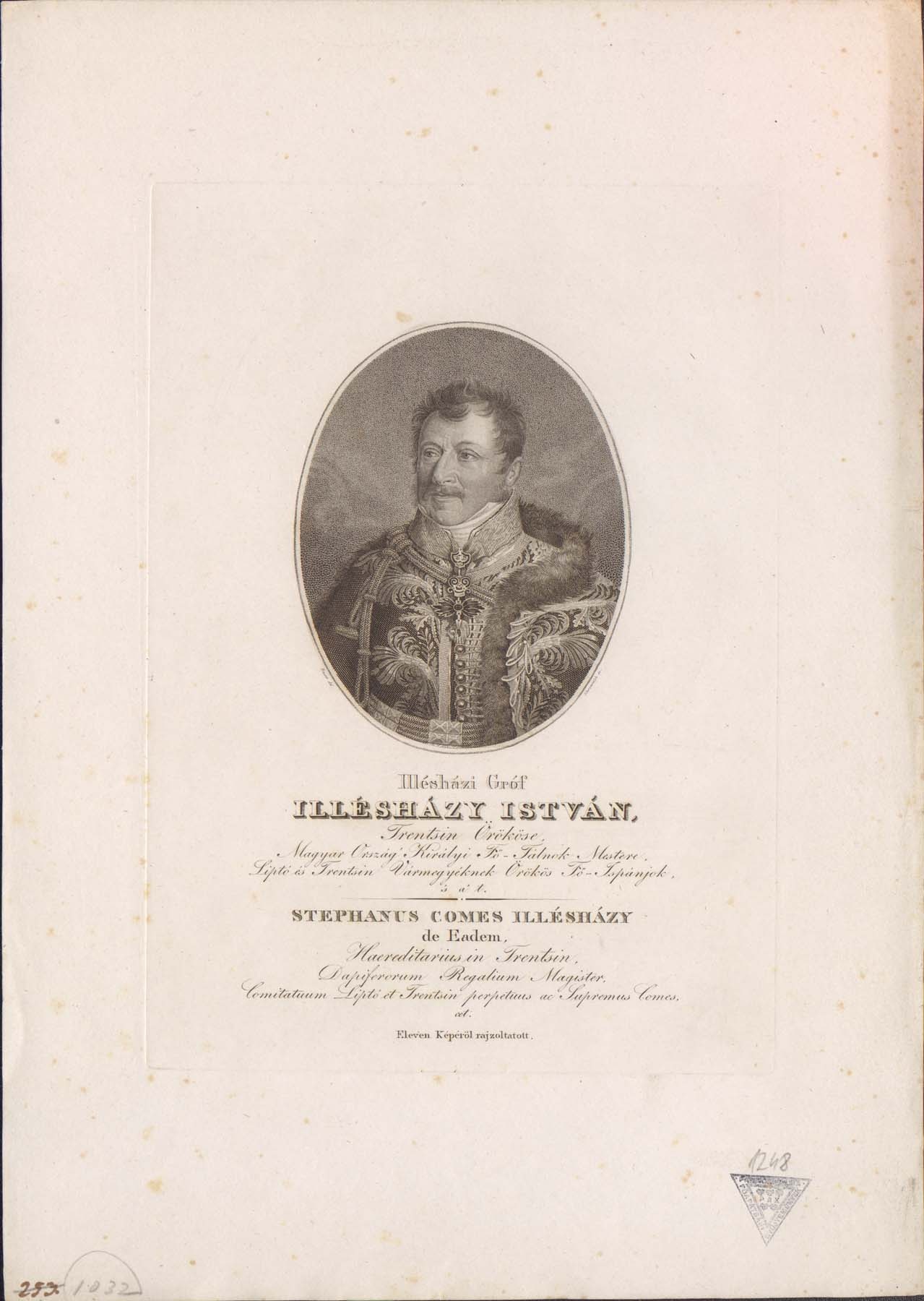 Gr. Illésházy István 1762-1838 (Pannonhalma Főapátsági Múzeum CC BY-NC-SA)