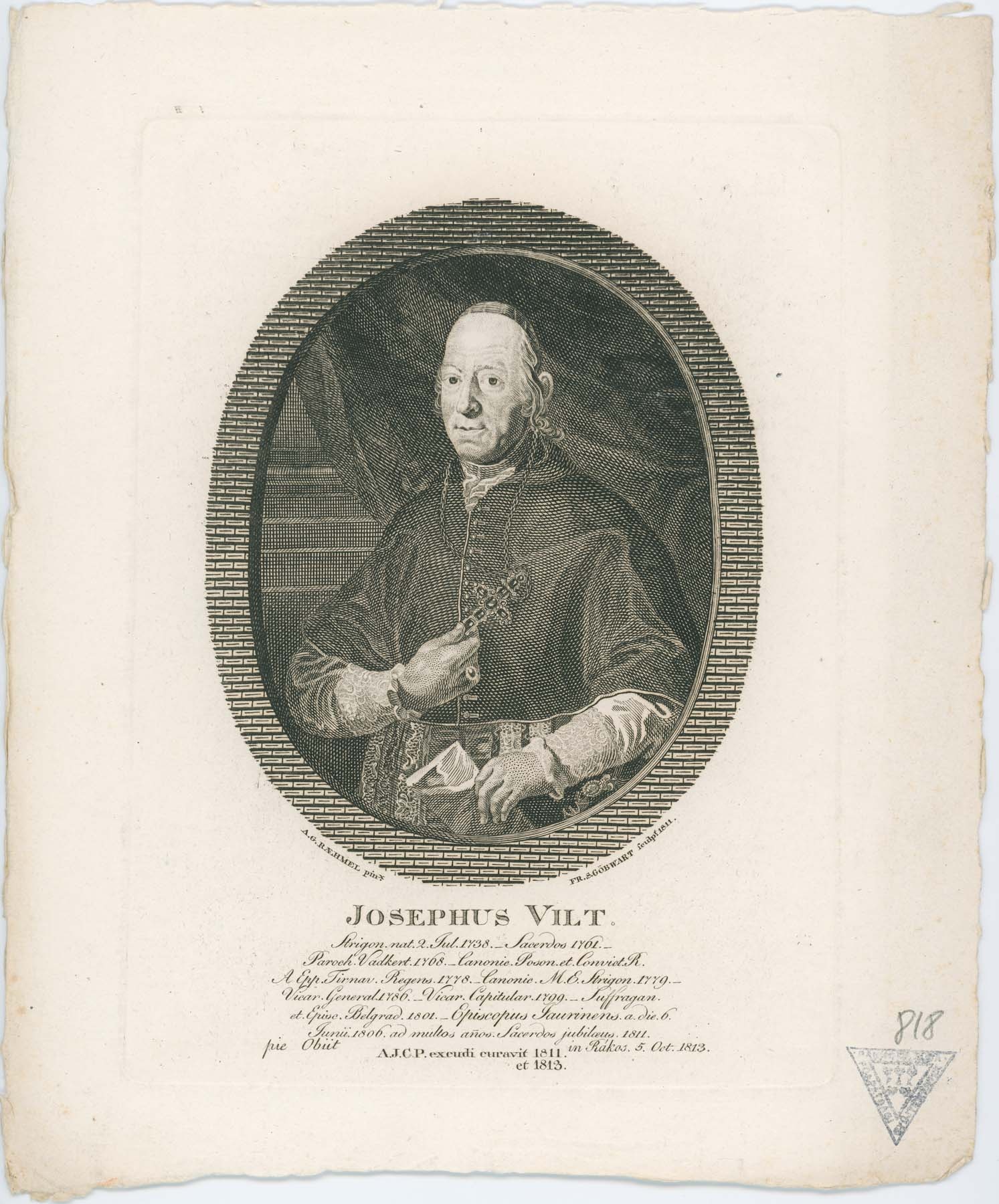 Vilt József győri püspök 1738-1813 (Pannonhalma Főapátsági Múzeum CC BY-NC-SA)