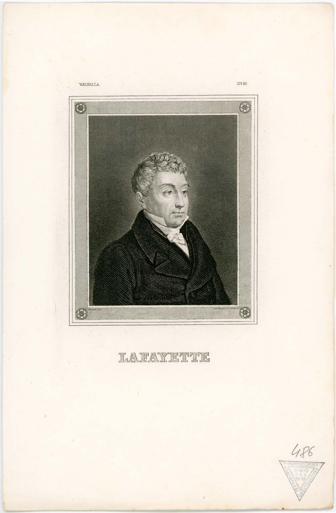 Lafayette portréja (Pannonhalma Főapátsági Múzeum CC BY-NC-SA)