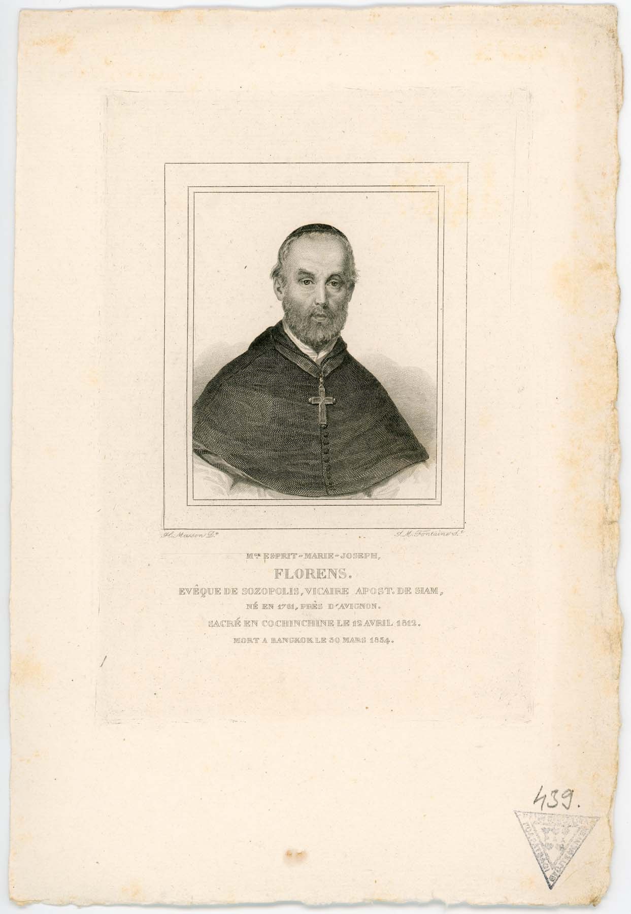 Espirit-Marie-Joseph Florens sozopolisi püspök 1761-1834 (Pannonhalma Főapátsági Múzeum CC BY-NC-SA)