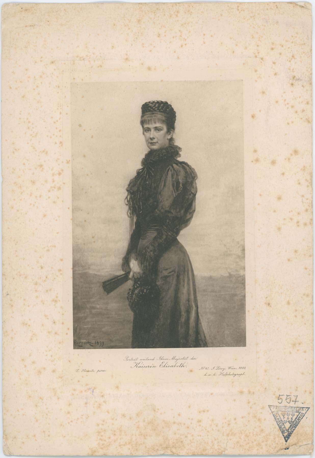 Erzsébet királyné portréja 1899 (Pannonhalma Főapátsági Múzeum CC BY-NC-SA)