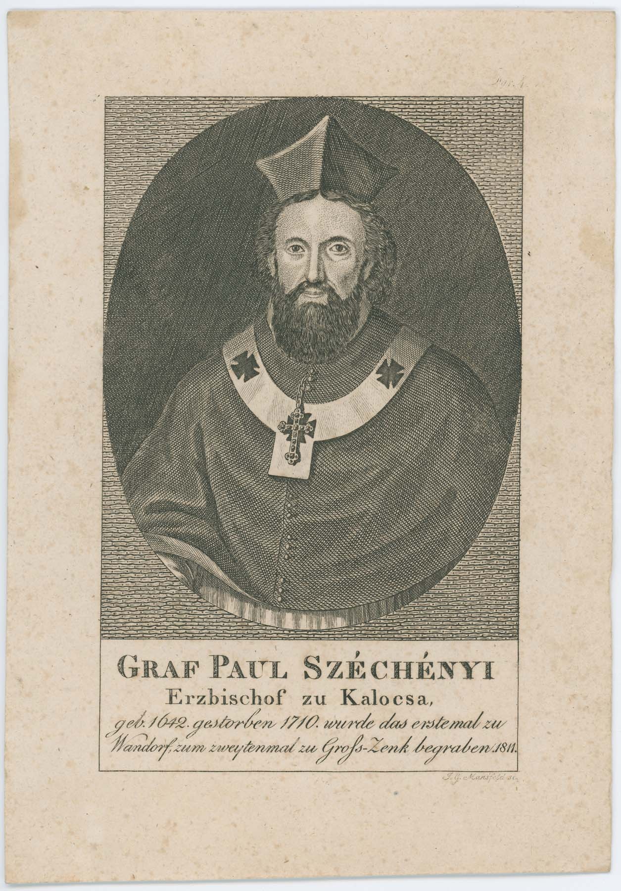 Gr. Széchenyi Pál kalocsai érsek 1642-1710 (Pannonhalma Főapátsági Múzeum CC BY-NC-SA)