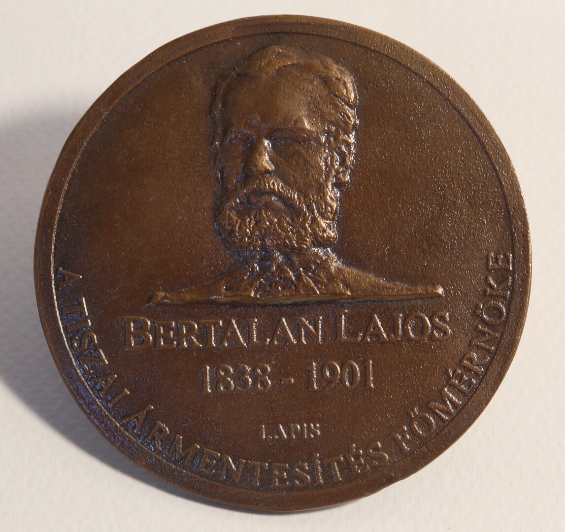 Bertalan Lajos emlékérem (Magyar Környezetvédelmi és Vízügyi Múzeum - Duna Múzeum CC BY-NC-SA)