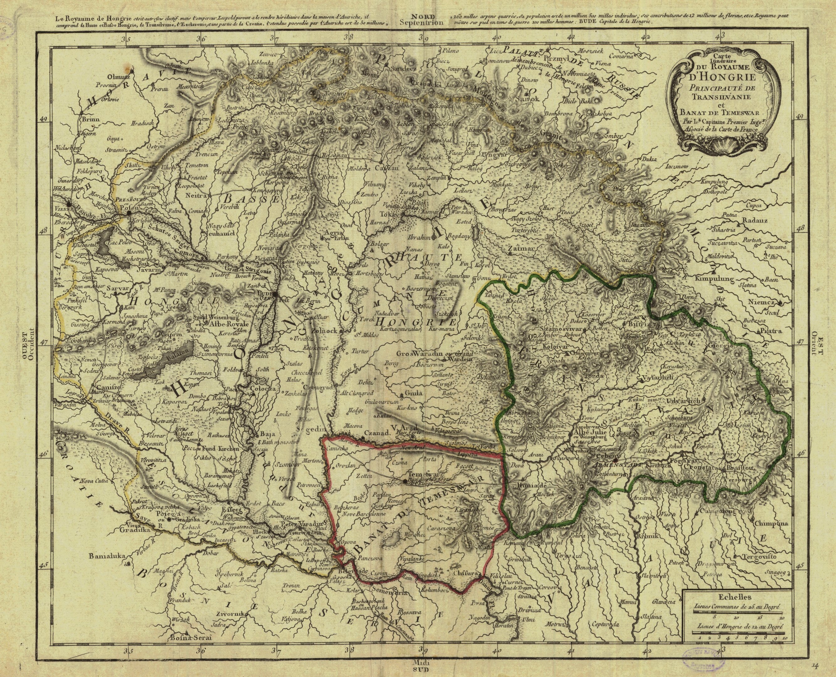 A Magyar Királyság úttérképe, 1790 (Magyar Környezetvédelmi és Vízügyi Múzeum - Duna Múzeum CC BY-NC-SA)