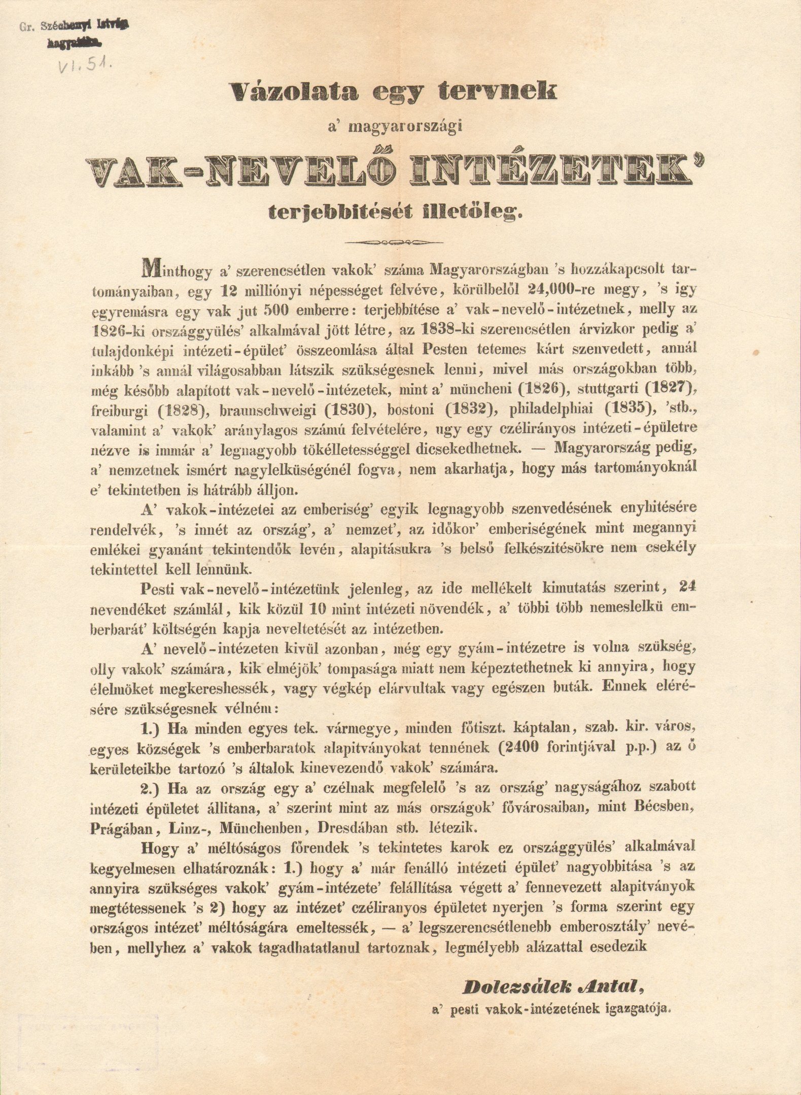 Dolezsalek Antal írása (Magyar Környezetvédelmi és Vízügyi Múzeum - Duna Múzeum CC BY-NC-SA)