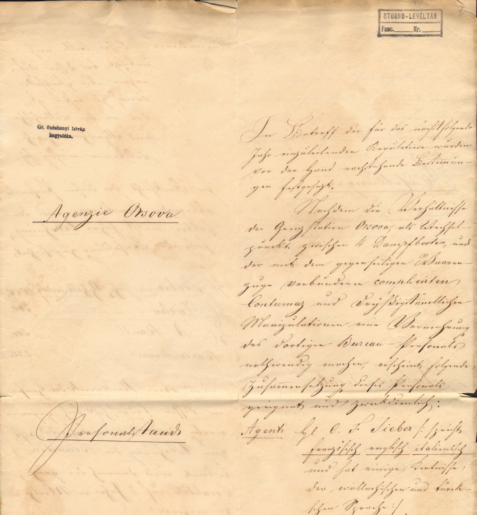 Ismeretlen szerző levele (Magyar Környezetvédelmi és Vízügyi Múzeum - Duna Múzeum CC BY-NC-SA)