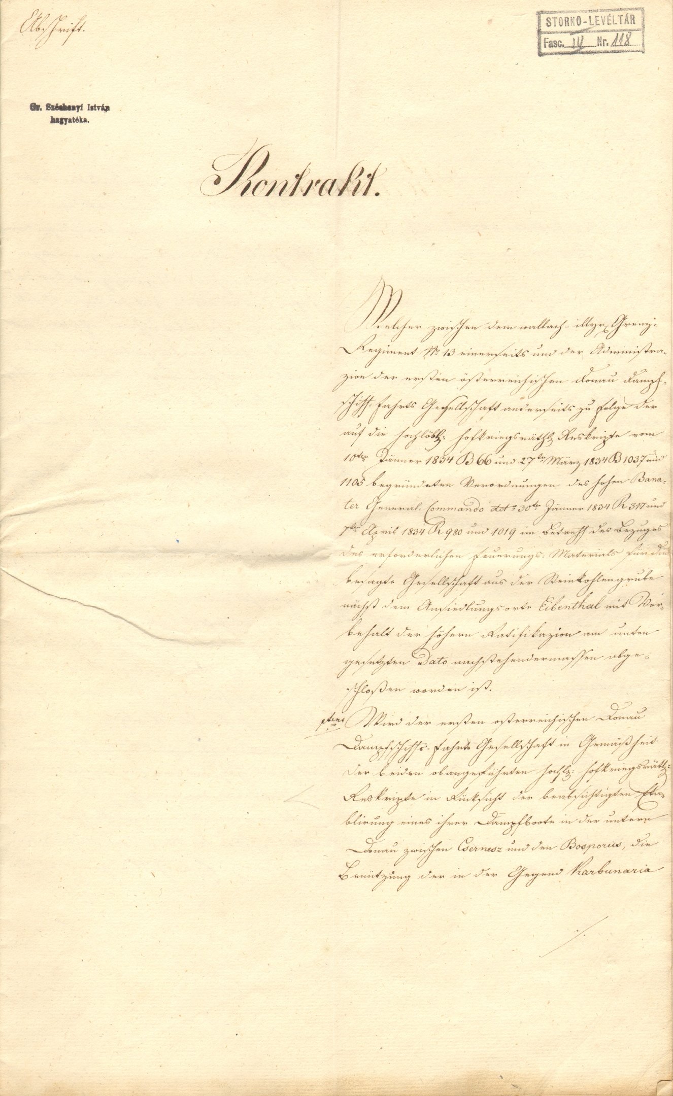 Bérleti szerződés (Magyar Környezetvédelmi és Vízügyi Múzeum - Duna Múzeum CC BY-NC-SA)