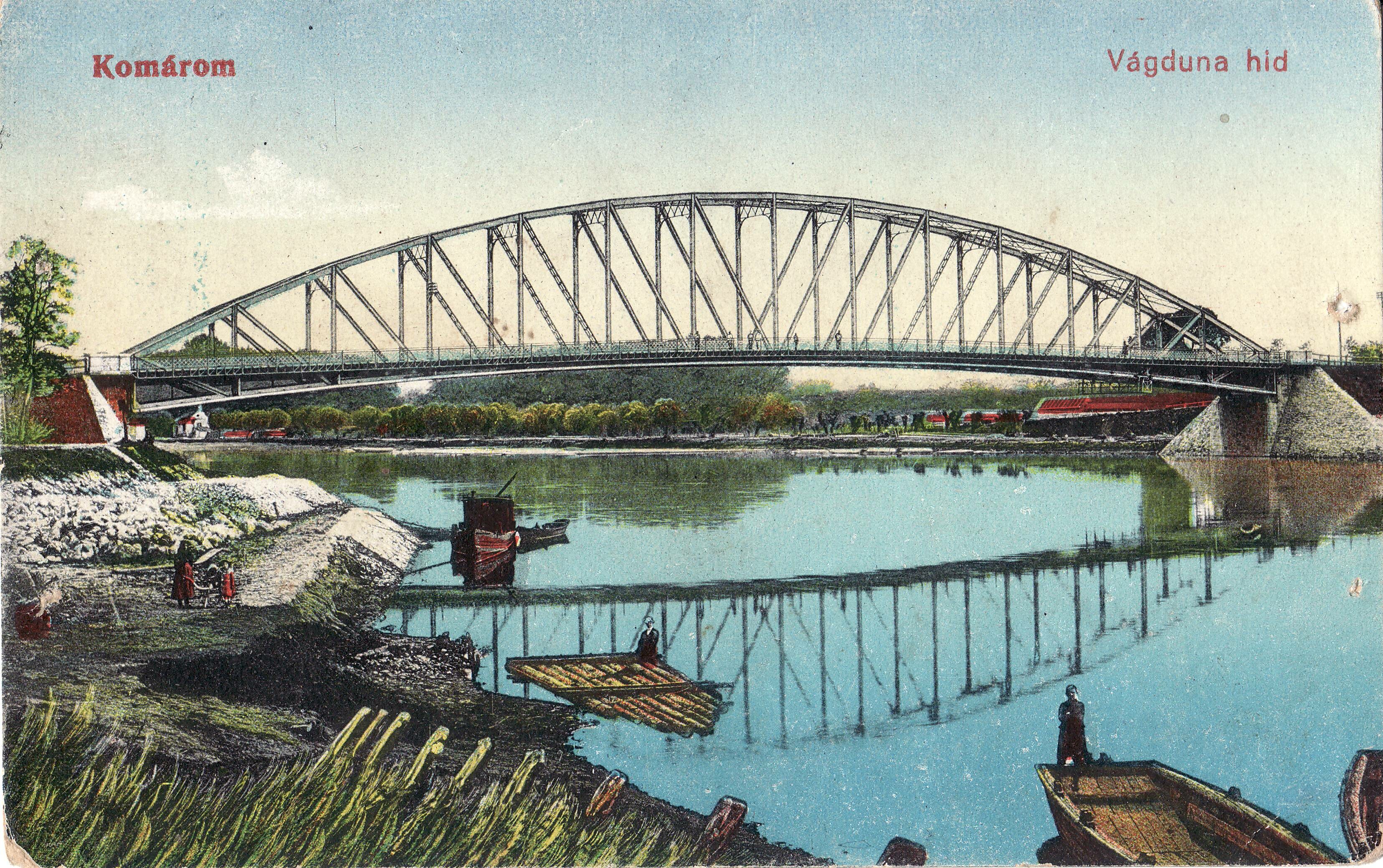 Komárom. Vágduna híd (Magyar Környezetvédelmi és Vízügyi Múzeum - Duna Múzeum CC BY-NC-SA)