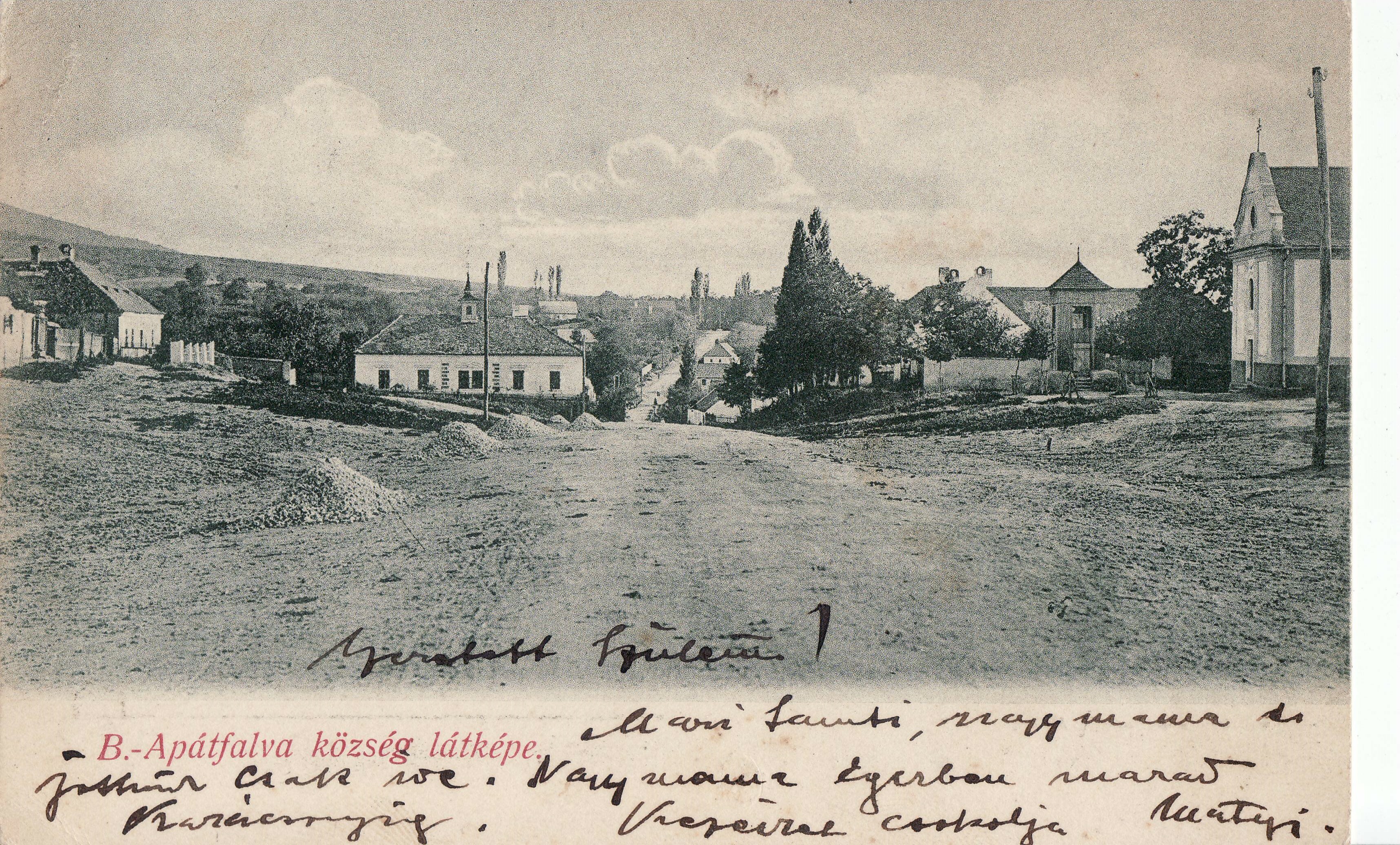 AB.-Apátfalva község látképe (Magyar Környezetvédelmi és Vízügyi Múzeum - Duna Múzeum CC BY-NC-SA)