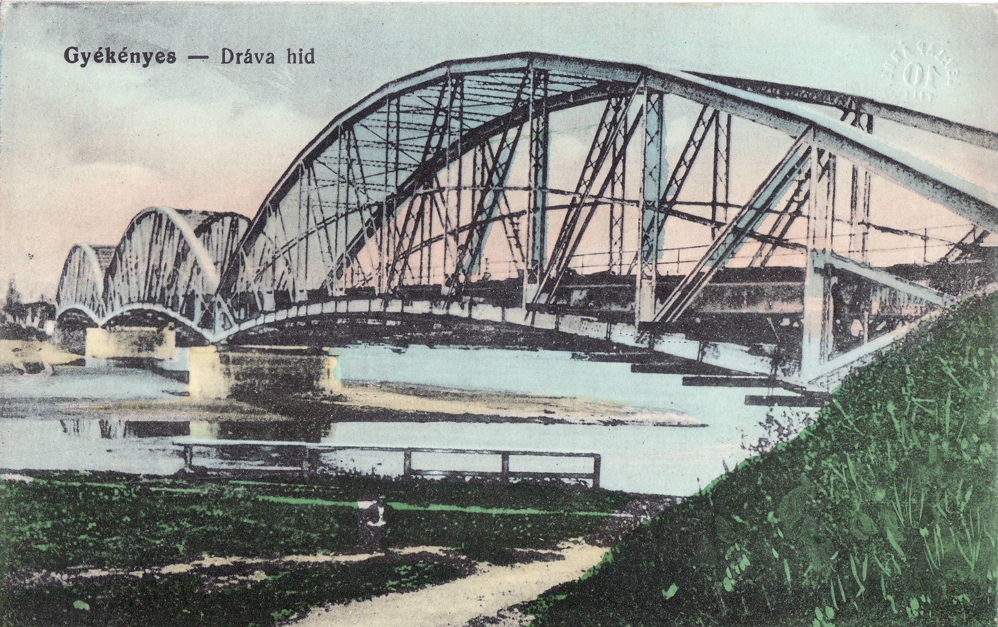 Gyékényes – Dráva híd (Magyar Környezetvédelmi és Vízügyi Múzeum - Duna Múzeum CC BY-NC-SA)