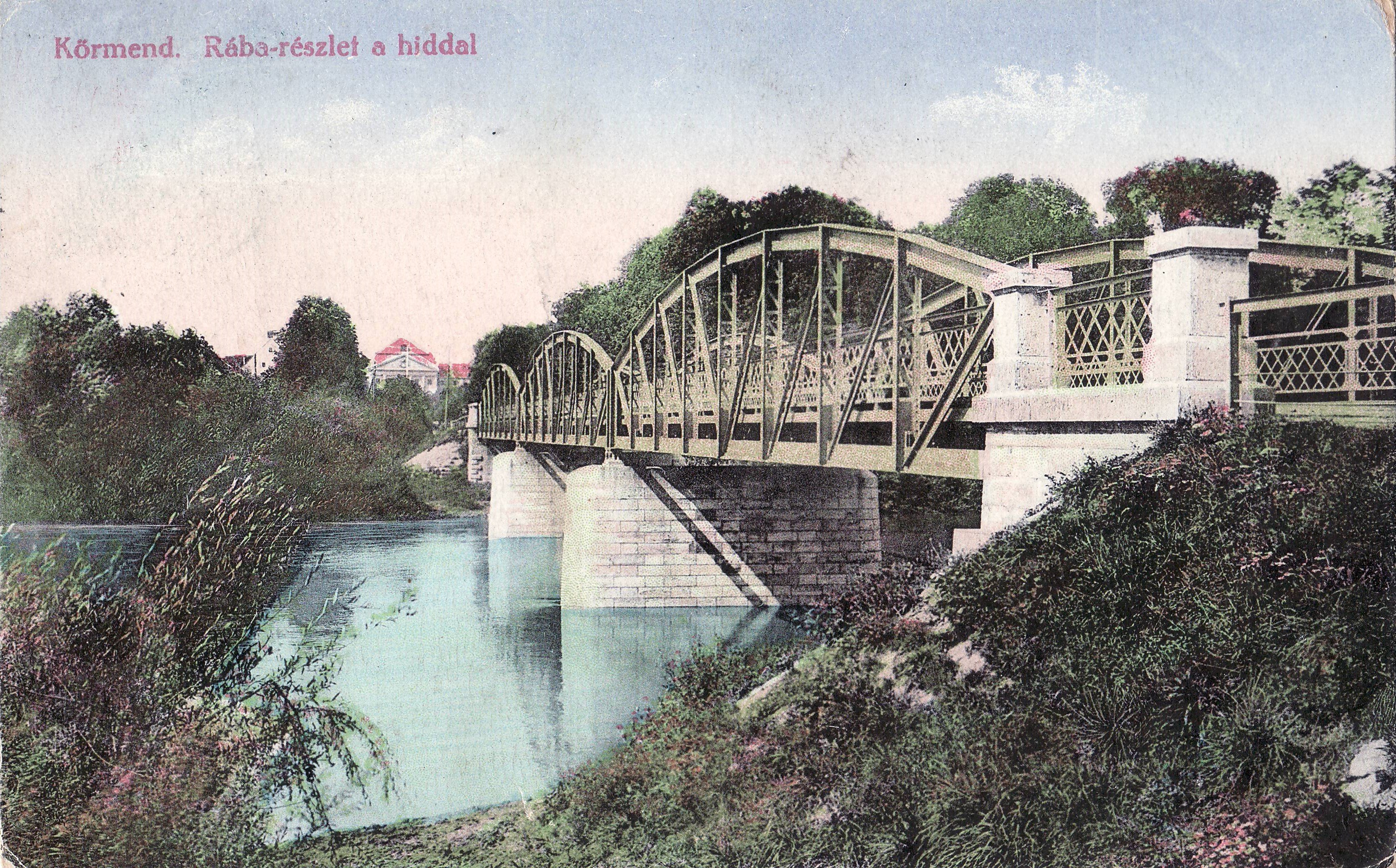 Körmend – Rába-részlet a híddal (Magyar Környezetvédelmi és Vízügyi Múzeum - Duna Múzeum CC BY-NC-SA)